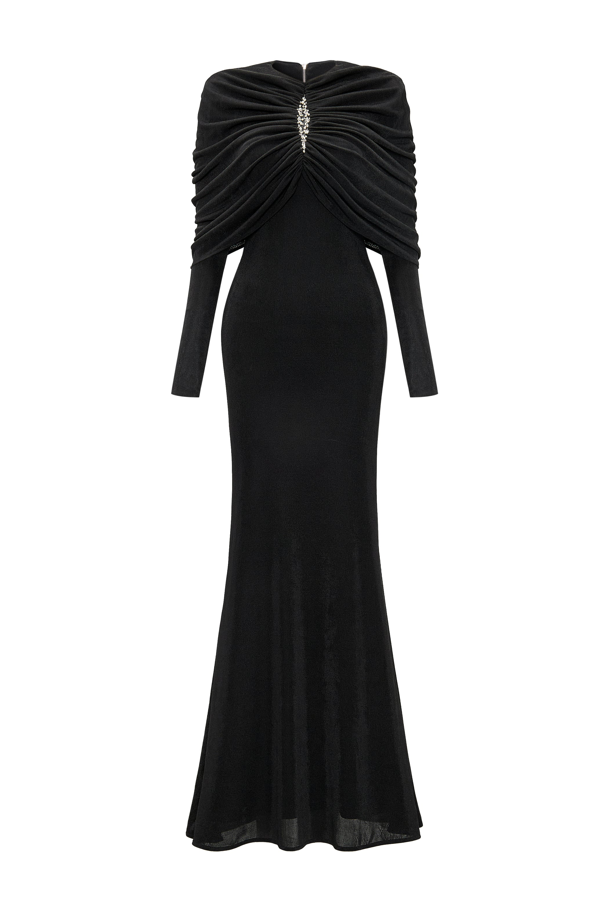 Lunavex Sheath Gathering Maxi Dress