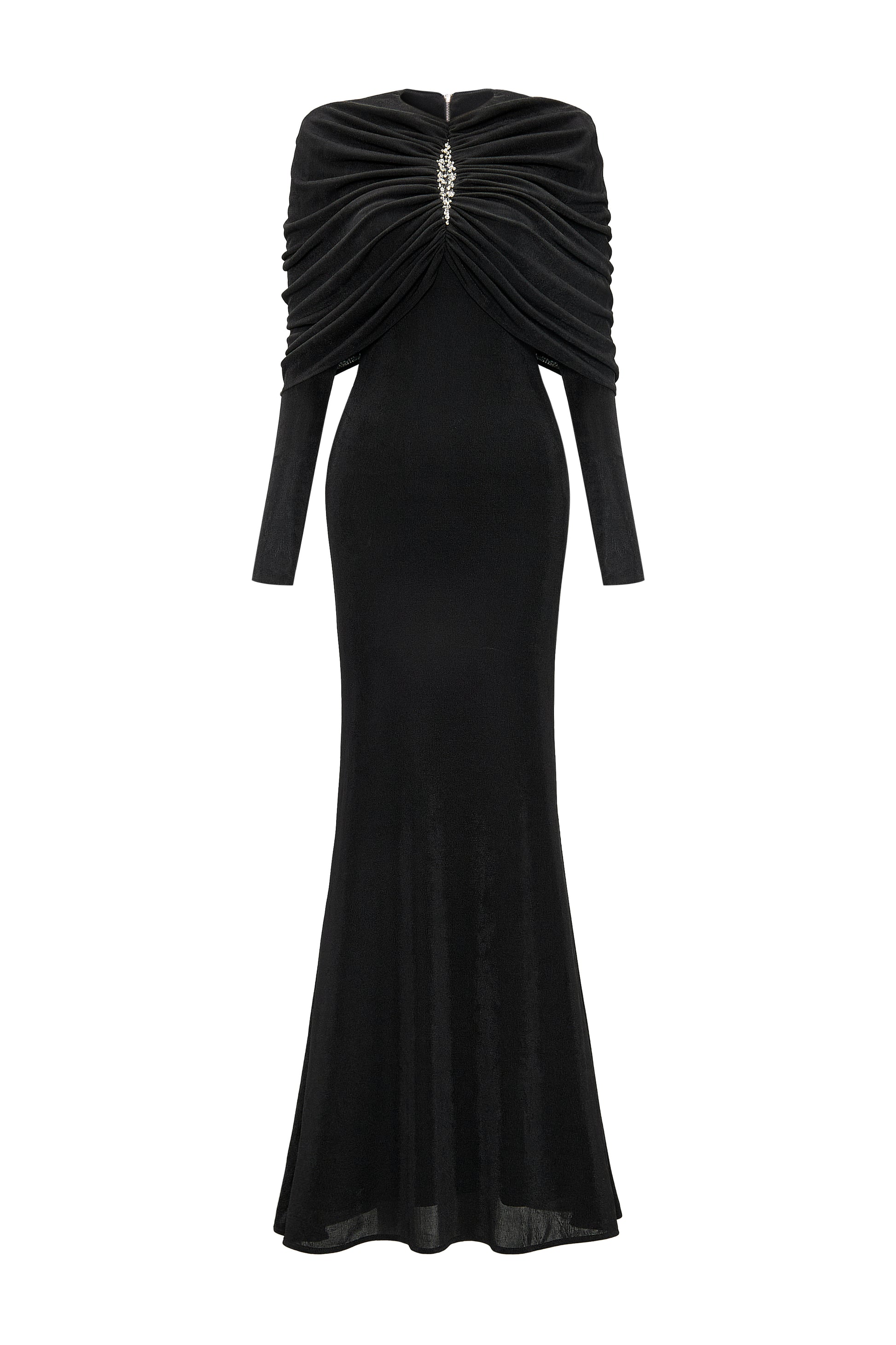 Lunavex Sheath Gathering Maxi Dress