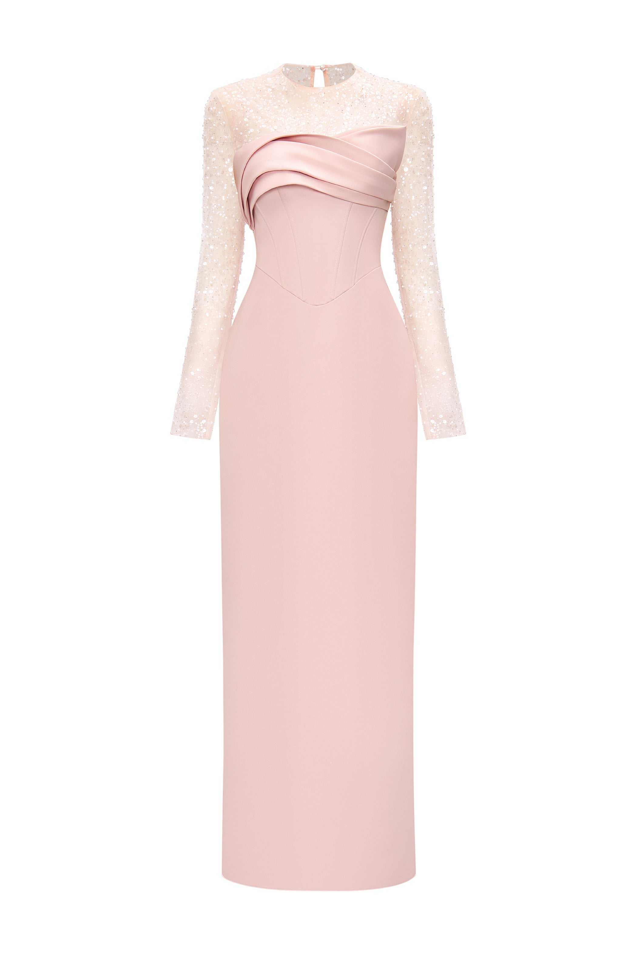 Luretta Sheath Draped Maxi Dress