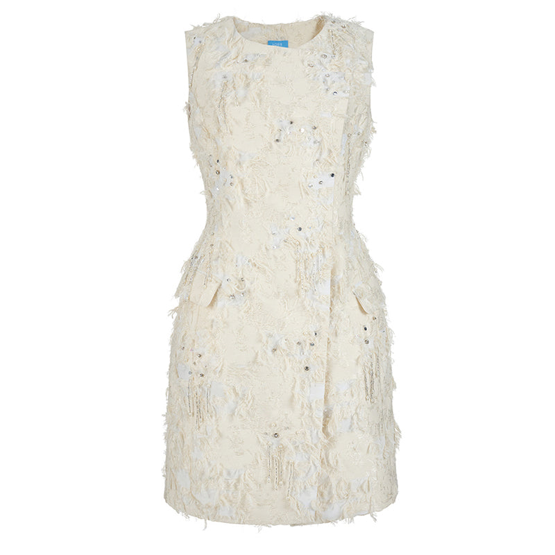 Estompe Feather Mini Dress
