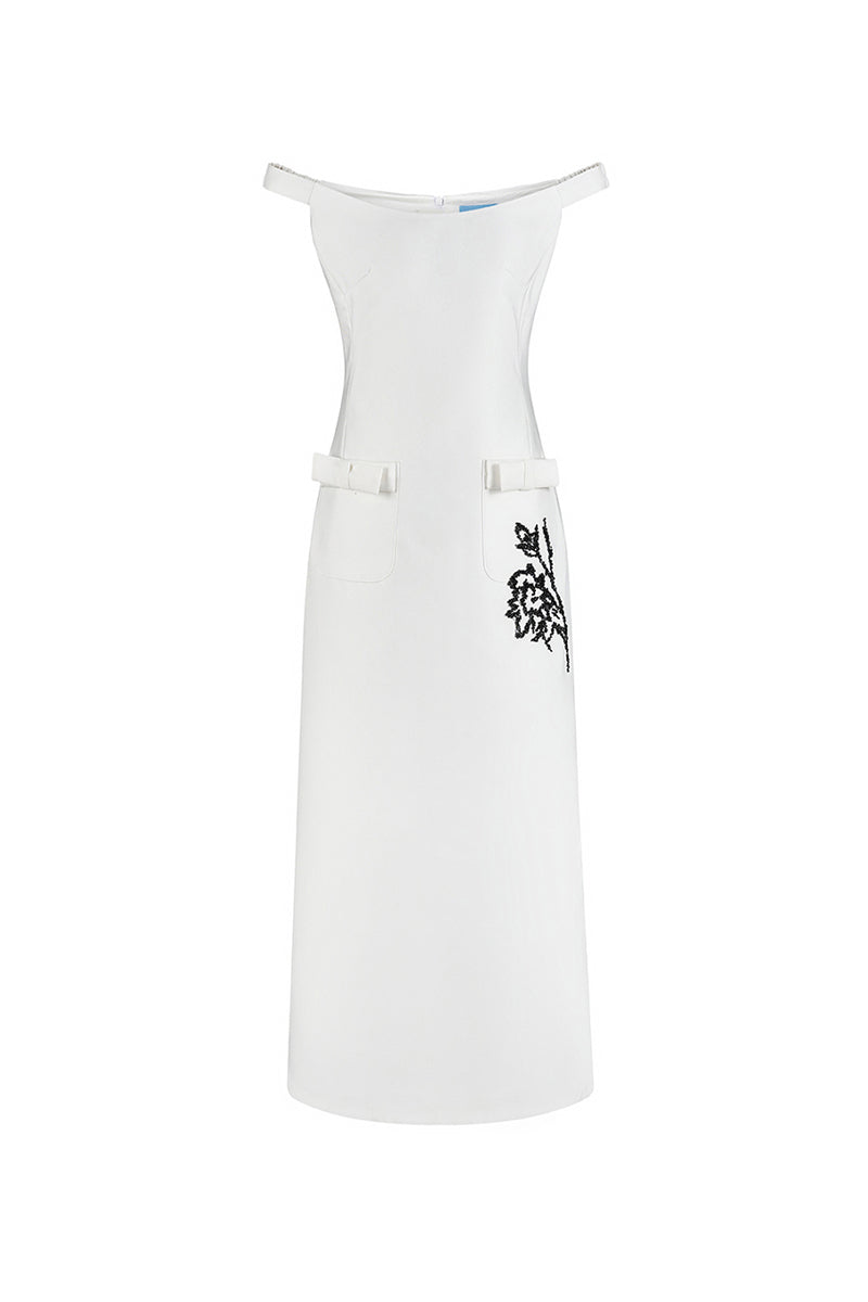 Saudade Off-Shoulder Midi Dress