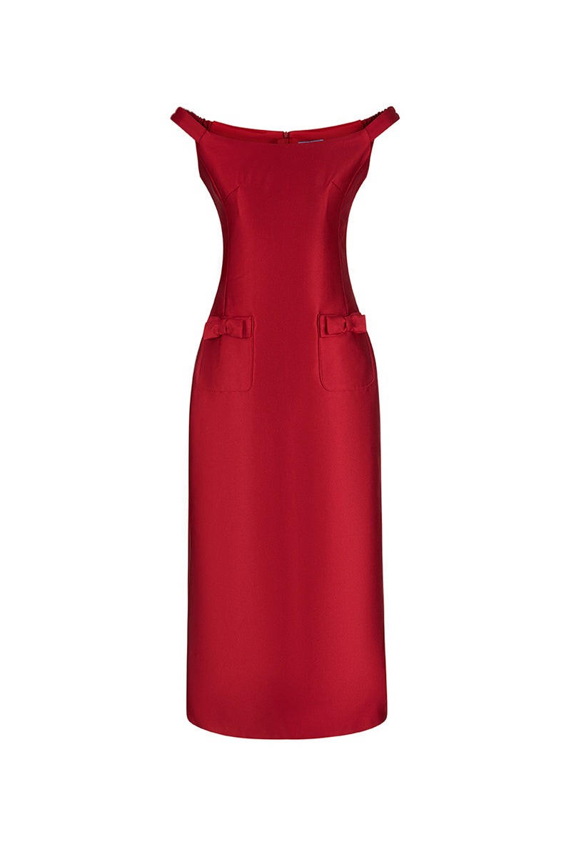 Noctis Off-Shoulder Midi Dress