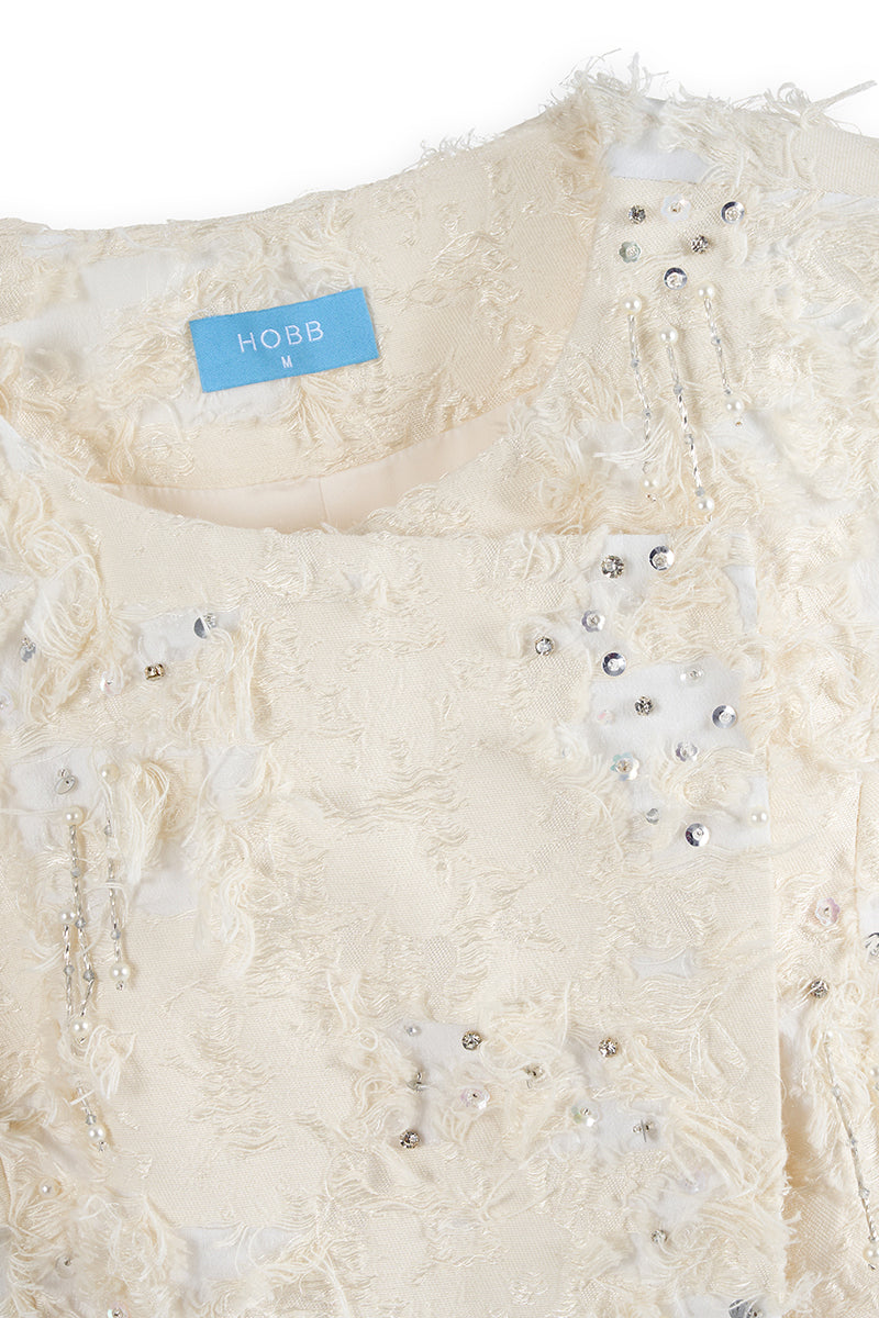 Estompe Feather Mini Dress