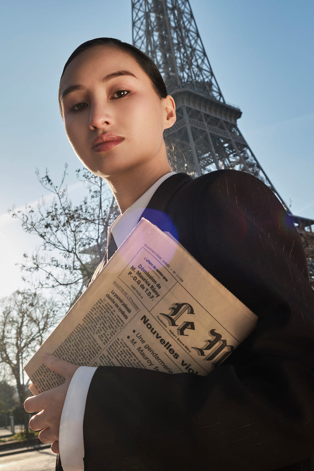 Yen Binh Straight Single Breasted Twill Blazer