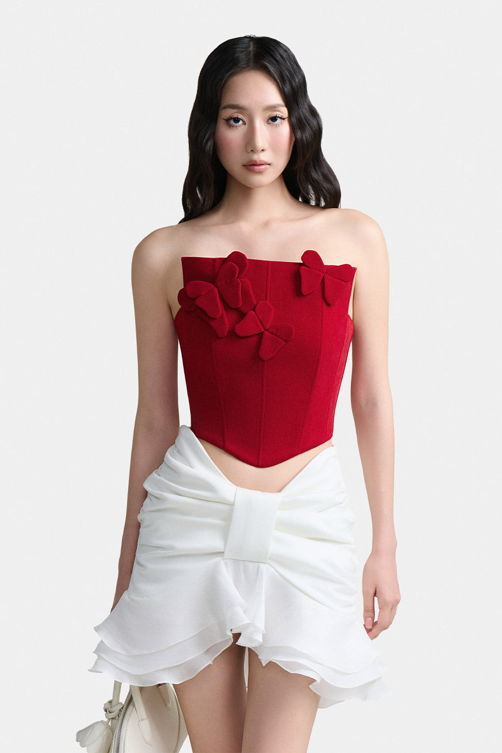 One Perfect Rose Velvet Corset