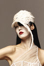 Caia Feather Mesh Hat