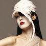 Caia Feather Mesh Hat