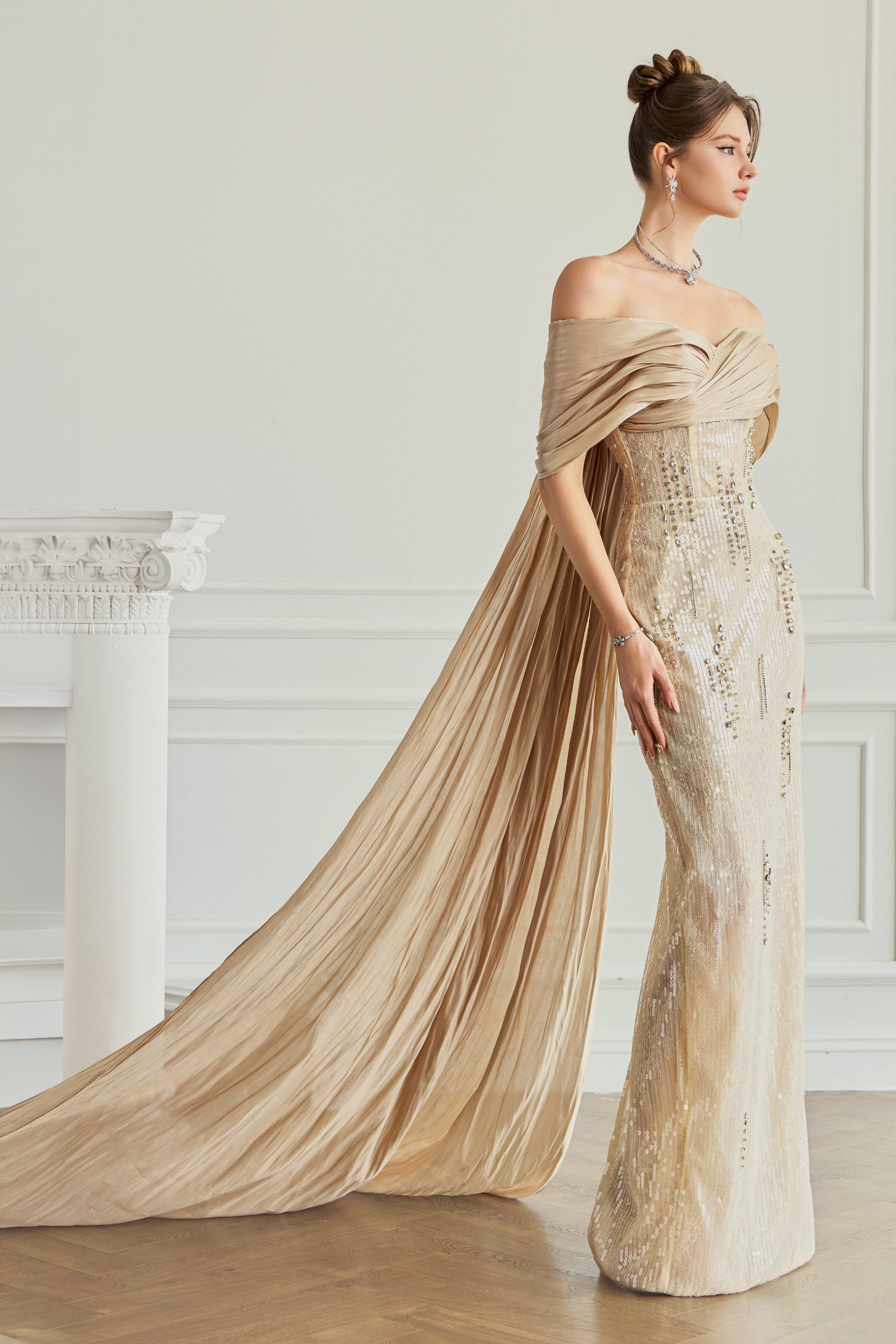 Zelia Off-Shoulder Maxi Dress