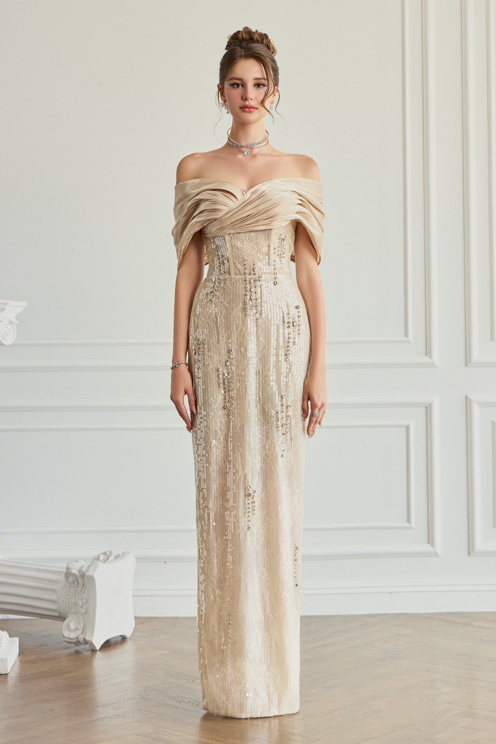Zelia Off-Shoulder Maxi Dress
