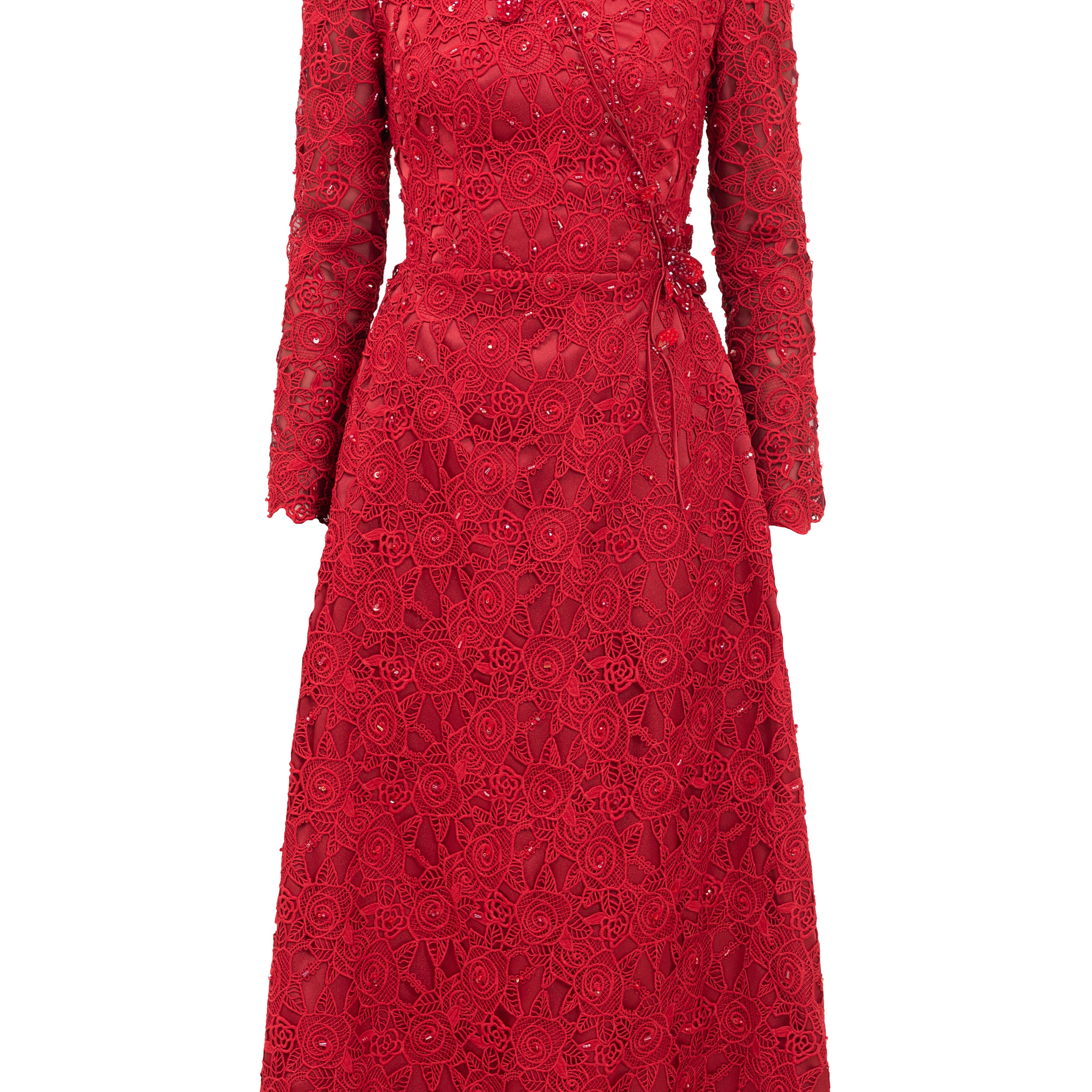 Starlit Square Neck Midi Dress
