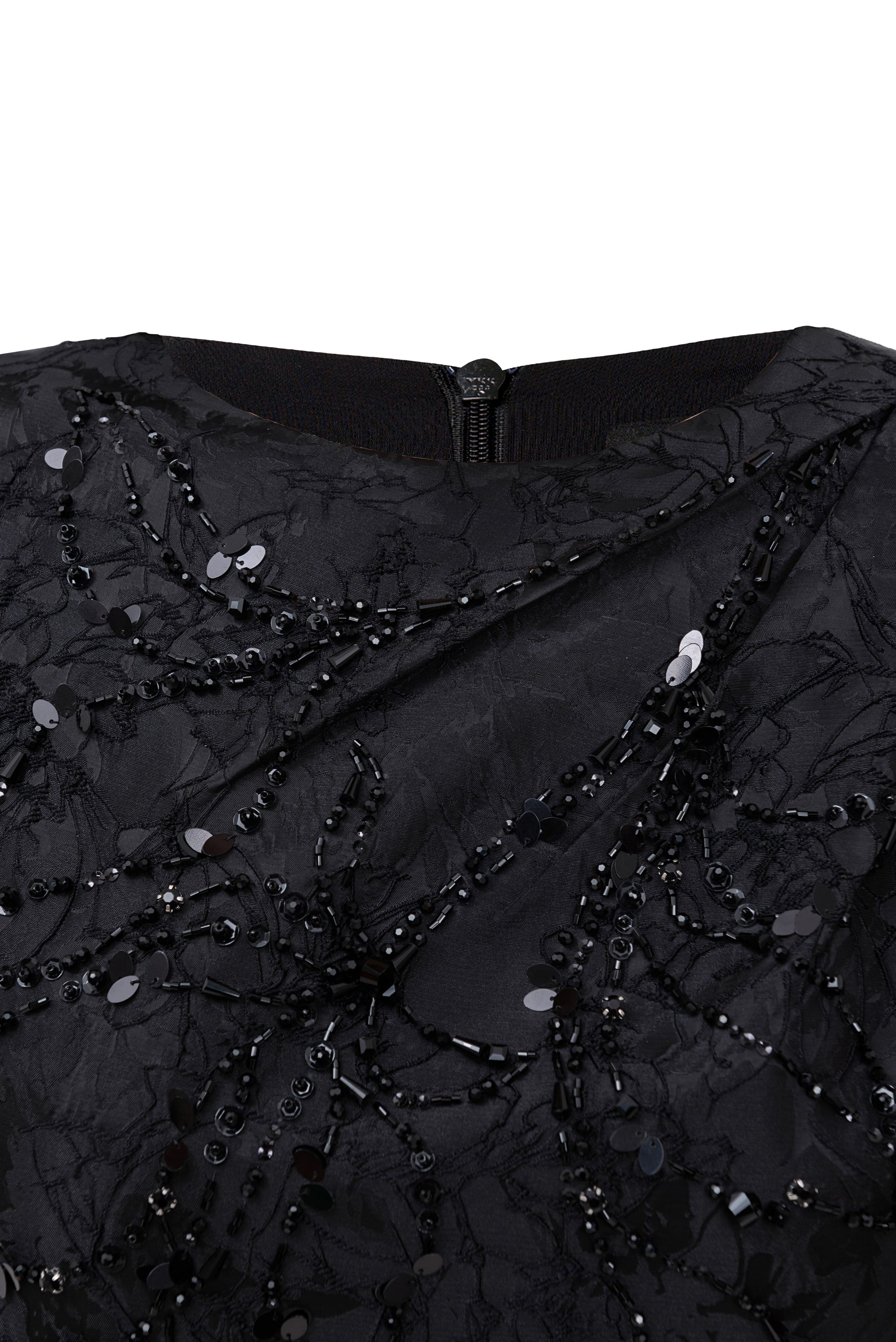 Jewel Embroidery Midi Dress