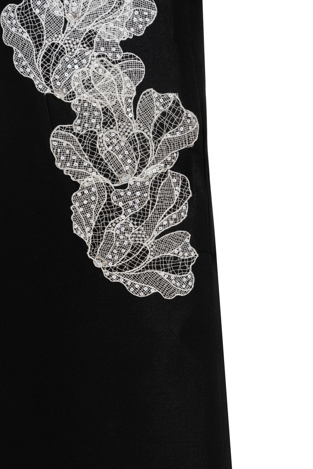 Astrid A-line Square Neck Jacquard Knee-length Dress