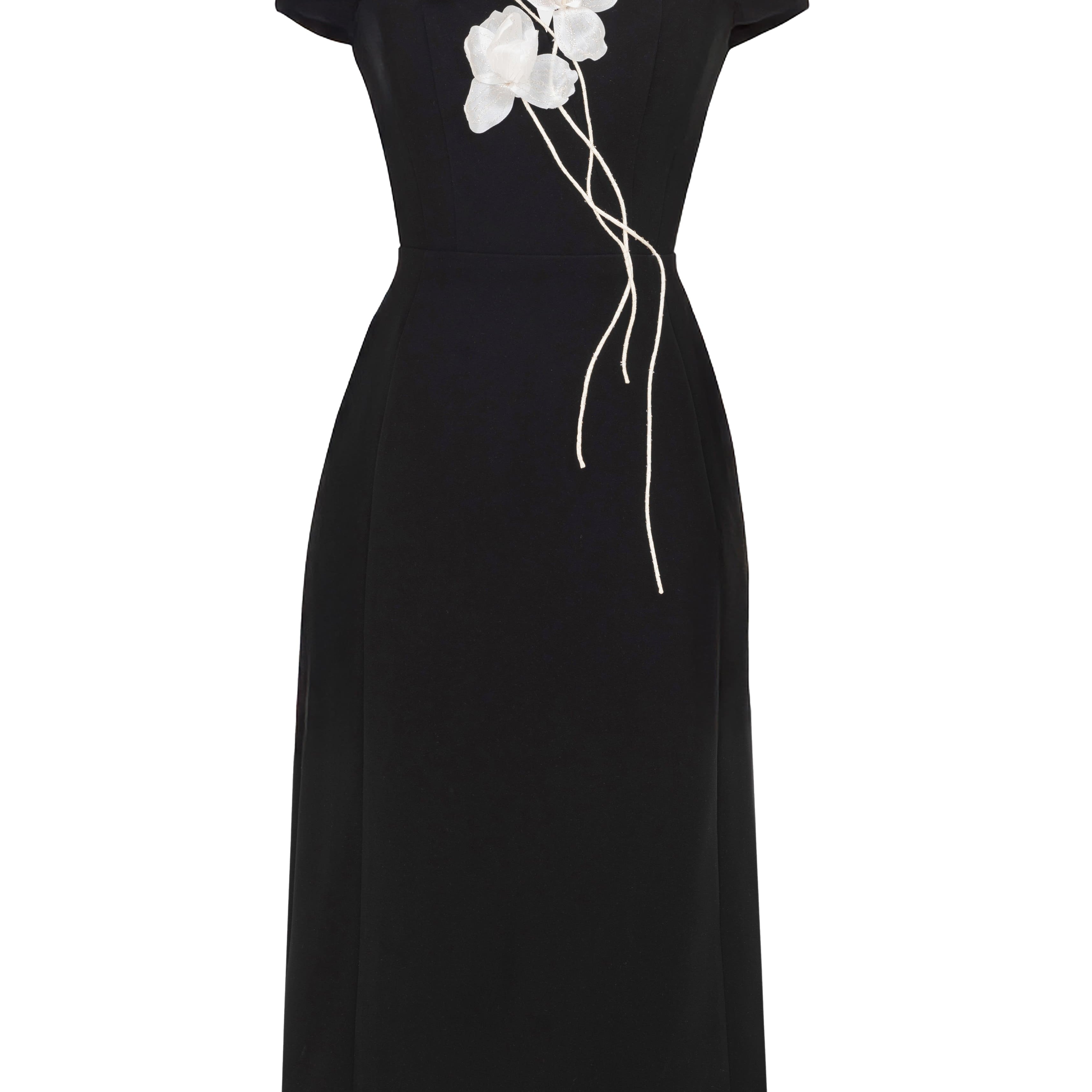 Éternelle Applique Midi Dress