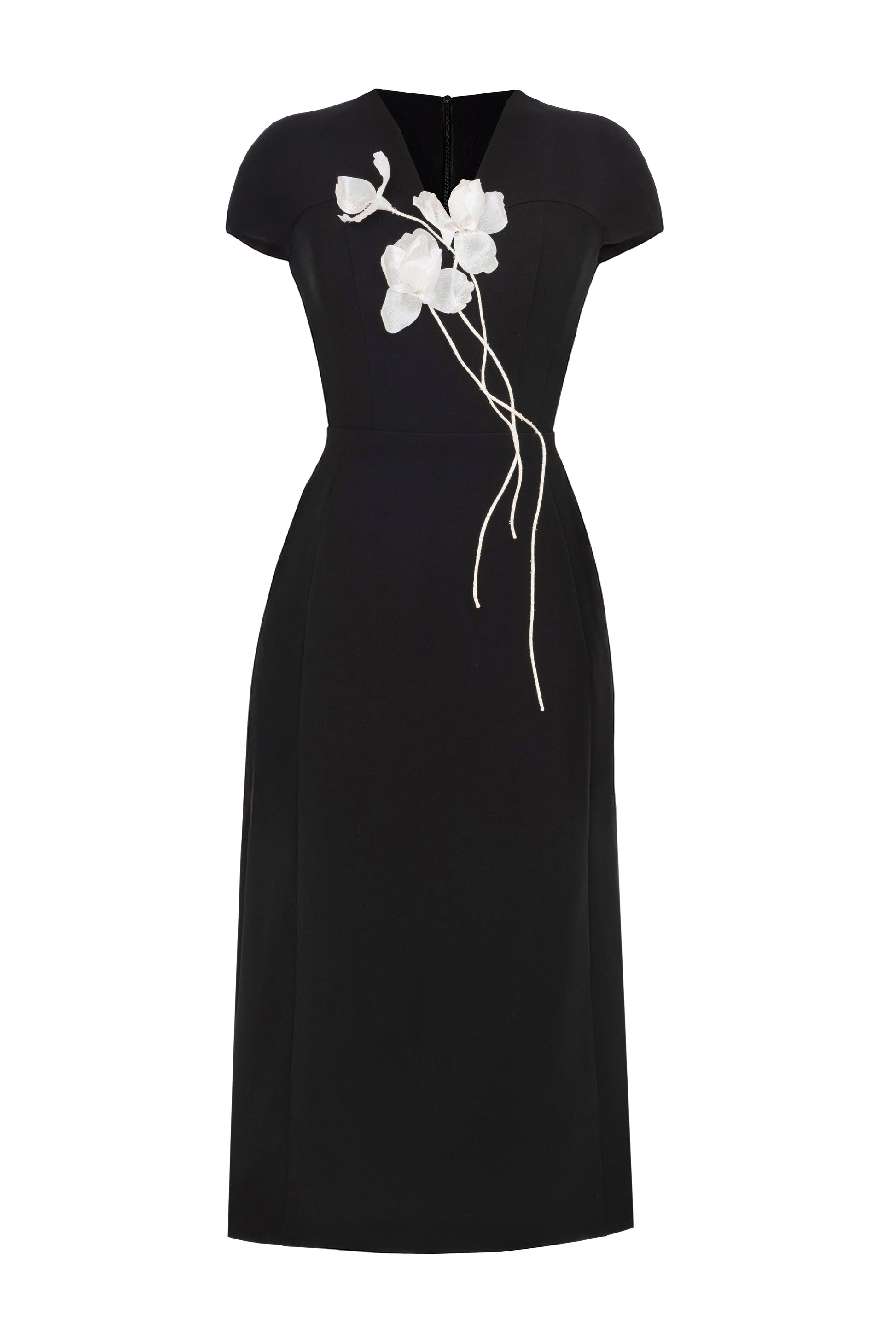 Éternelle Applique Midi Dress
