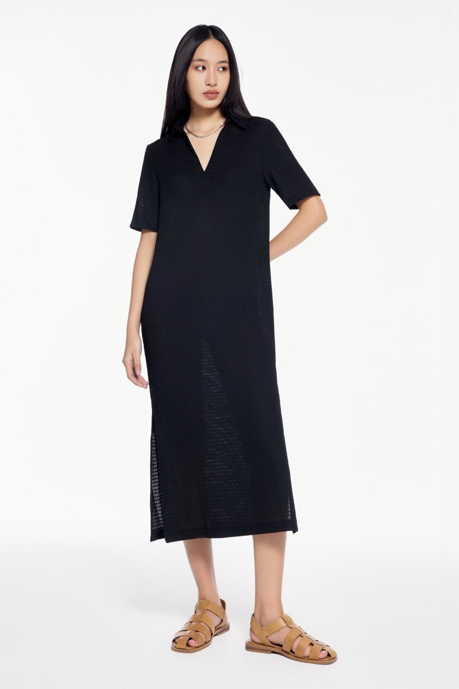 Marie V-Neck Midi Dress