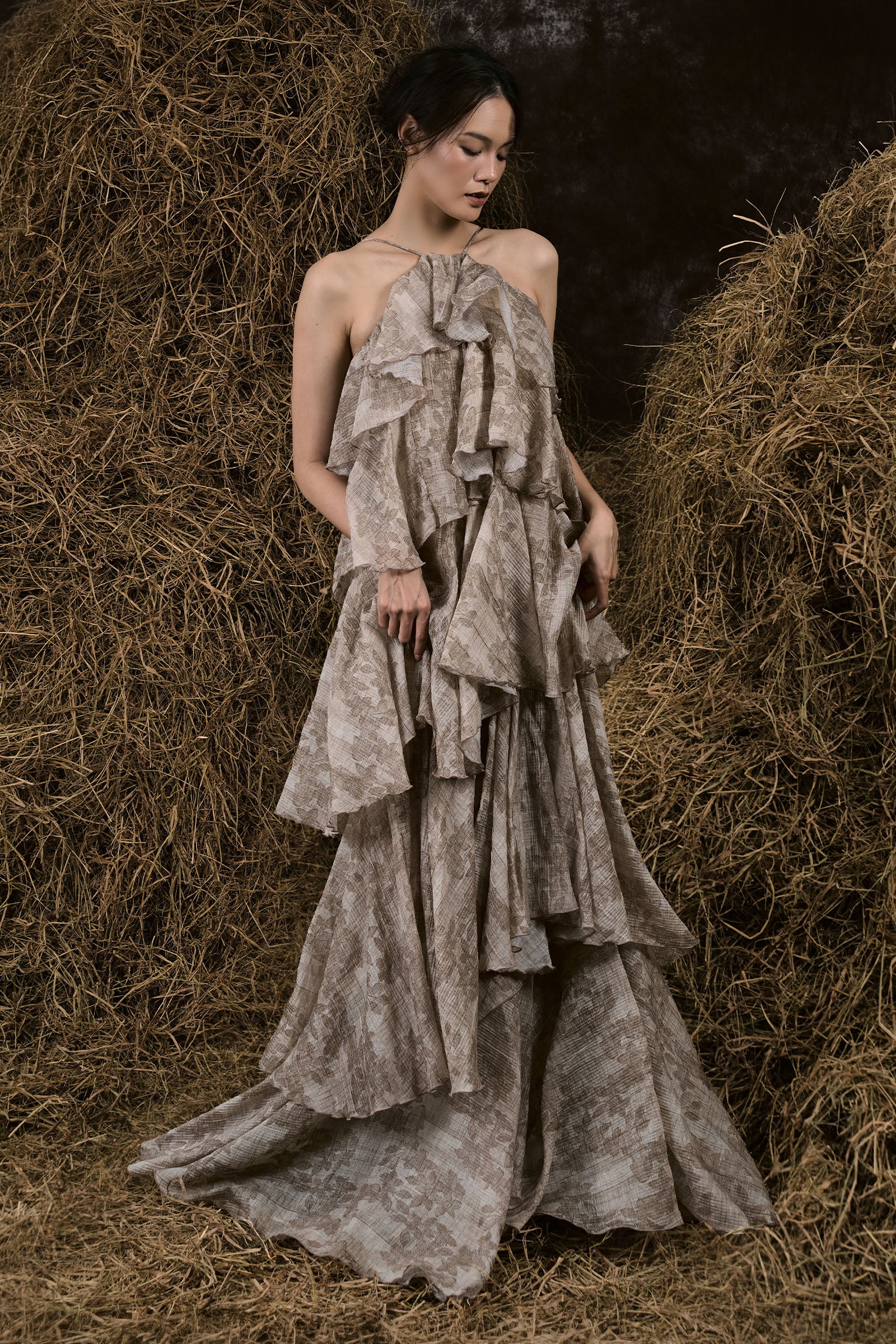 Hyacinth Ruffle Maxi Dress
