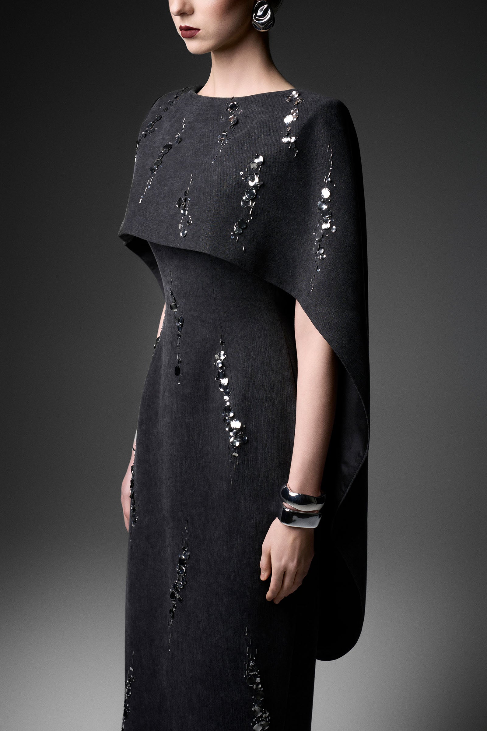 Nacre Boat Neck Maxi Dress