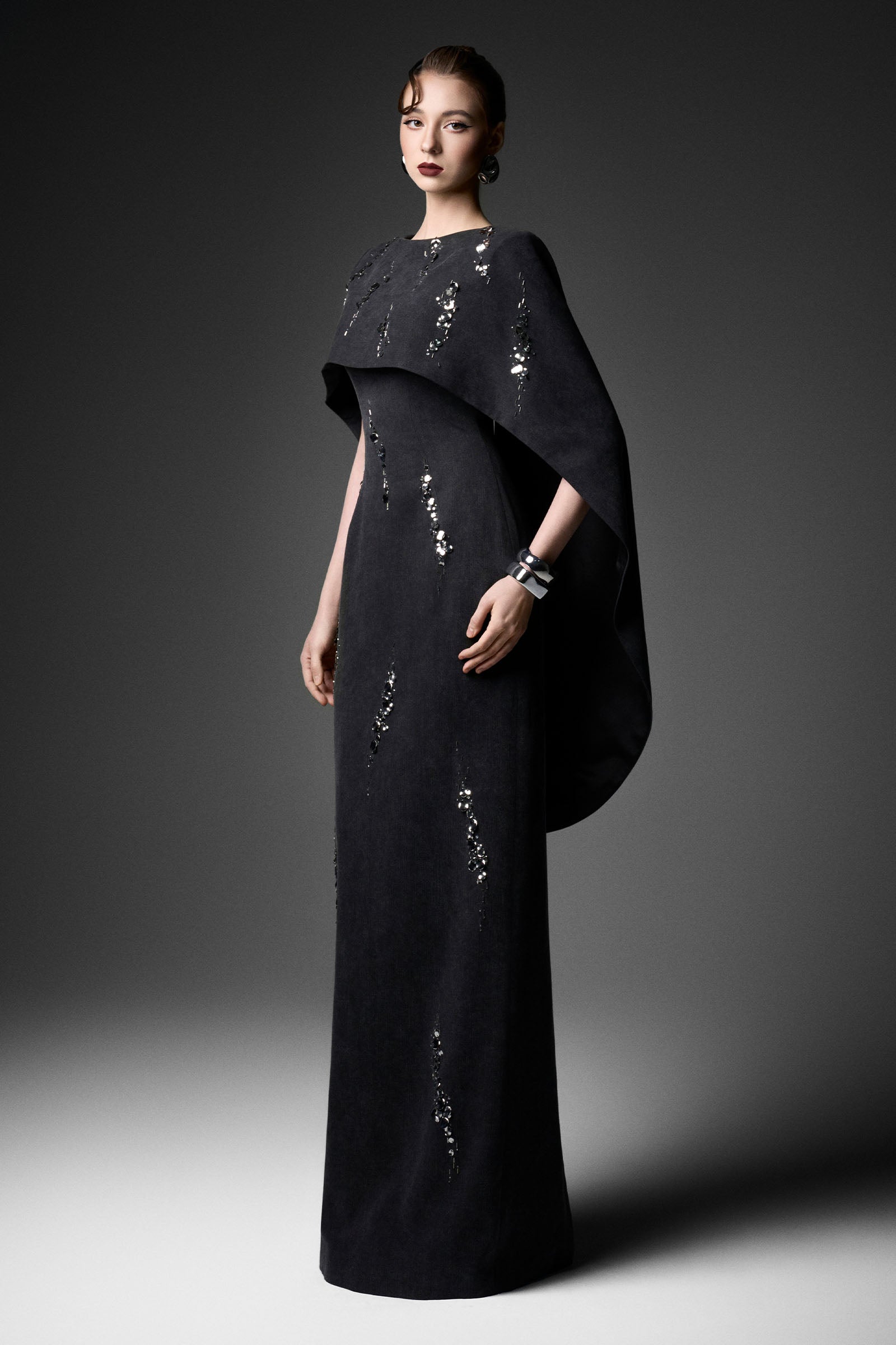 Nacre Boat Neck Maxi Dress