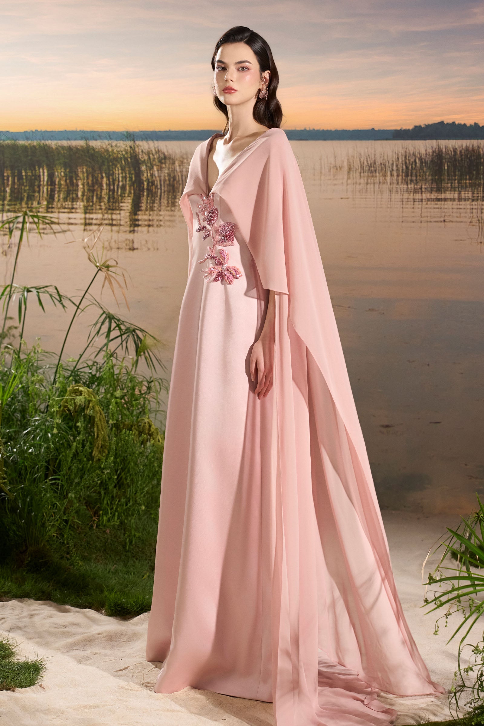 Liora V-Neck Maxi Dress
