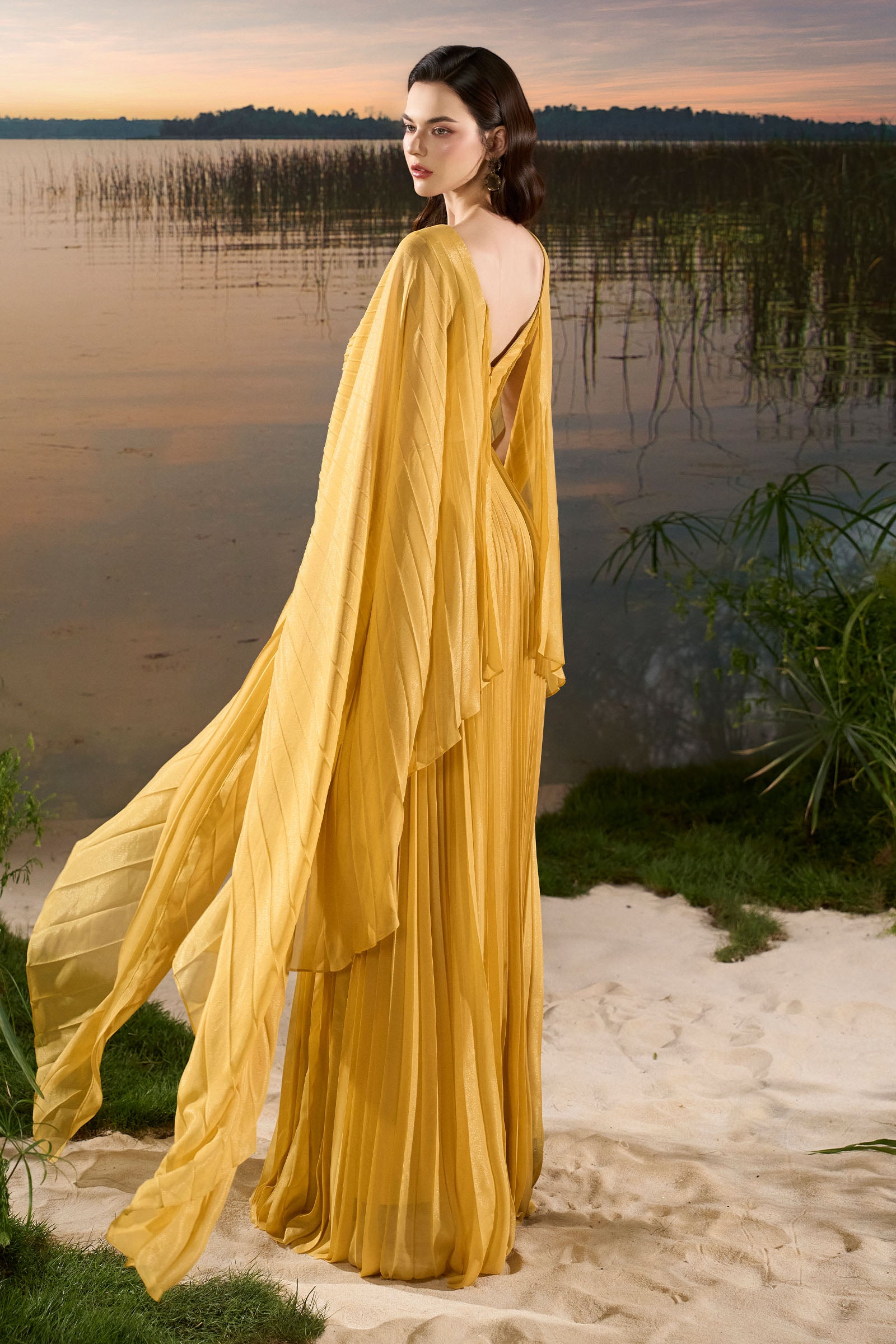 Soren Pleated Maxi Dress
