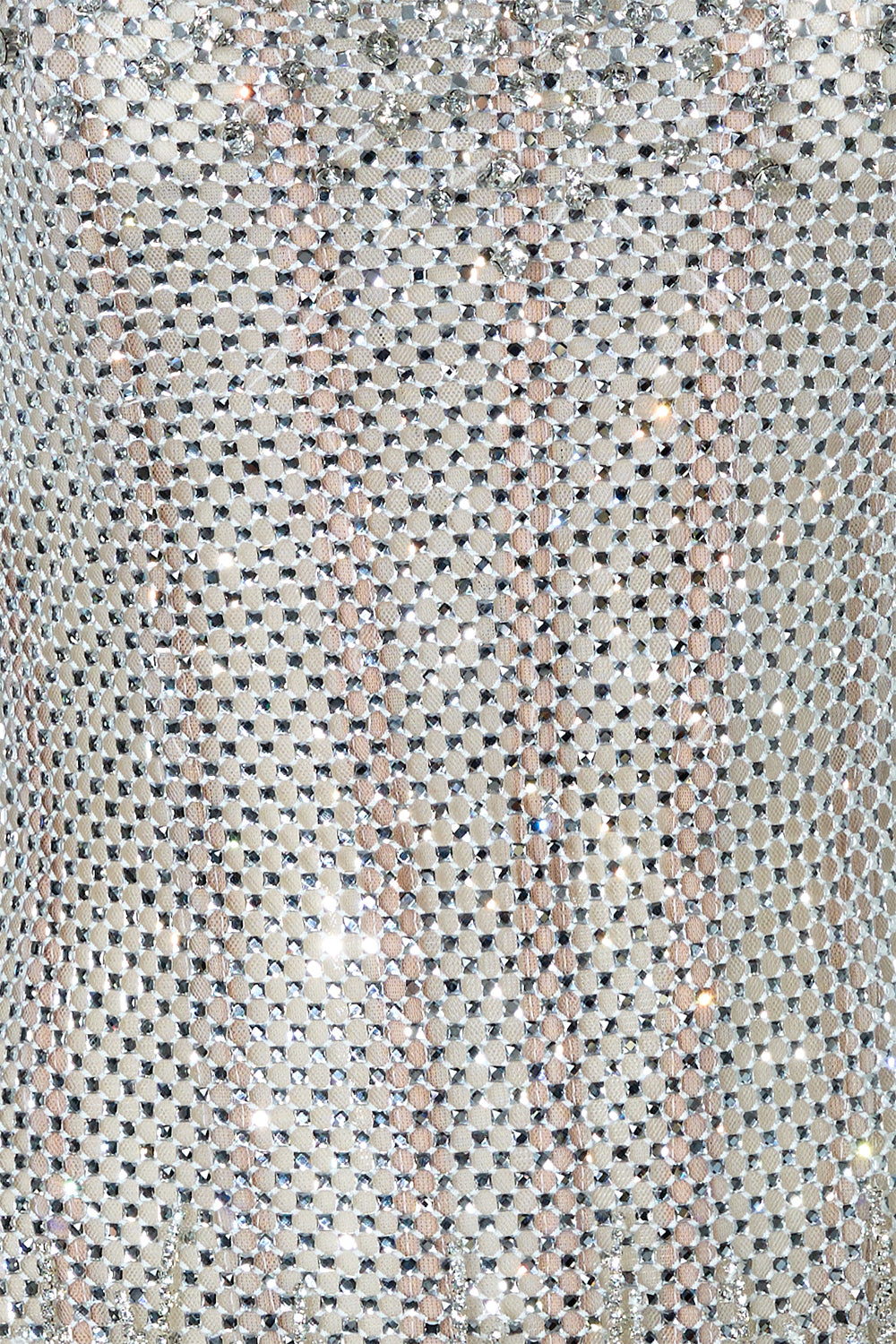 Joelle Sheath Stone Mesh Mini Dress