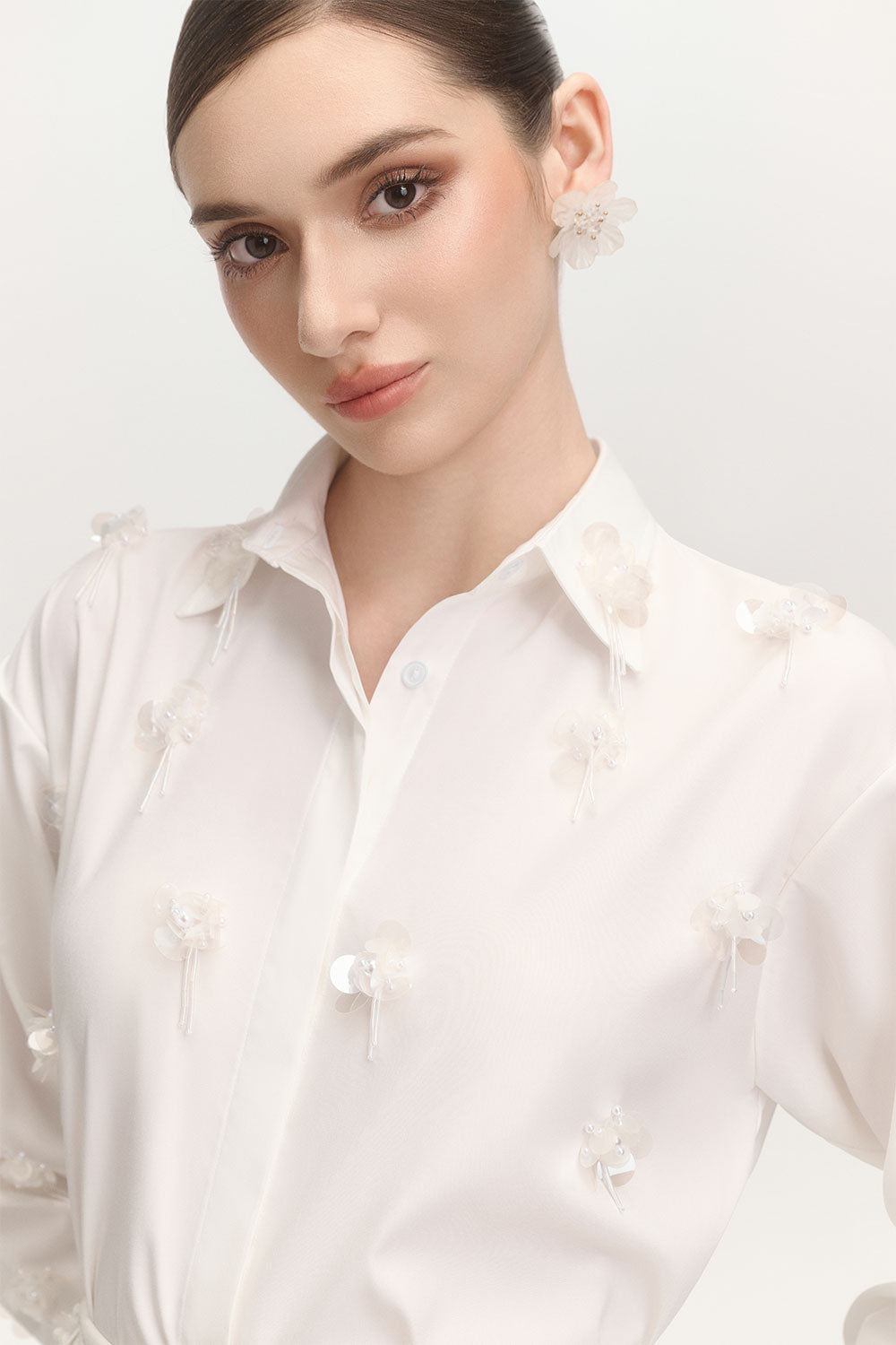 Bloomi Straight Cuff Sleeved Poplin Shirt
