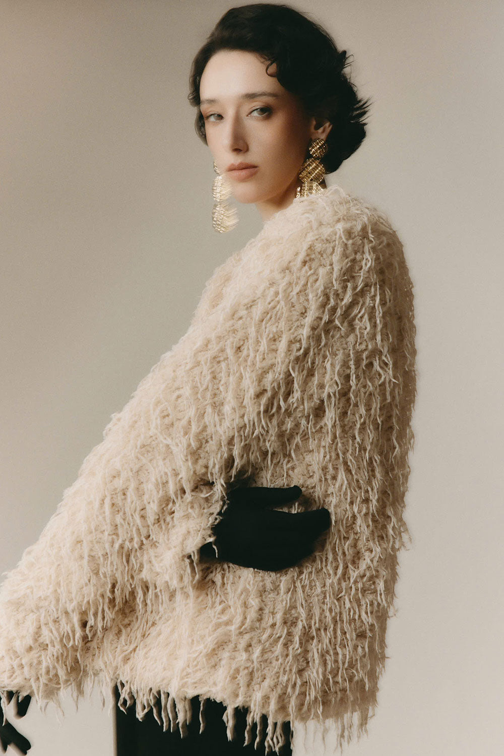 Chante Straight Round Neck Microfiber Top