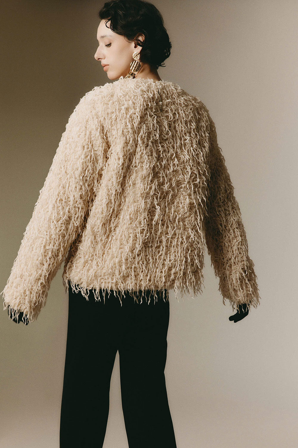 Chante Straight Round Neck Microfiber Top