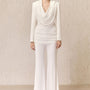 Lusia Fit and Flare Boot Cut Jersey Floor Length Pants