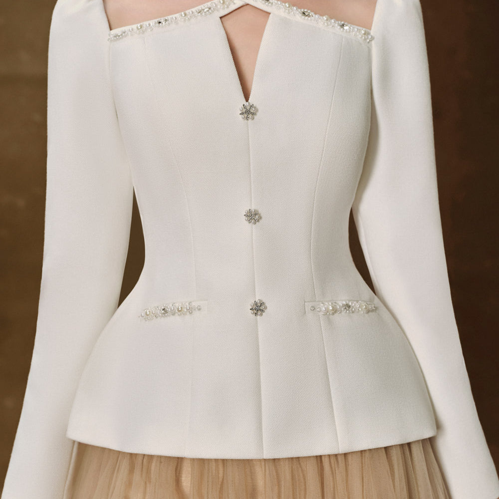 Mirabel Peplum Stone Melani Top