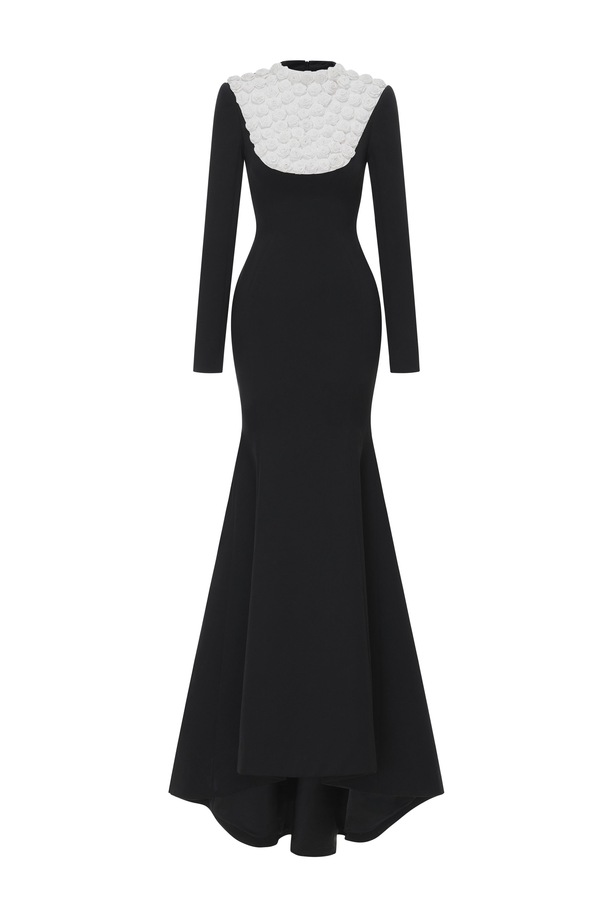 long sleeve black mermaid maxi dress OFF-SHOULDER LONG-SLEEVE MERMAID GOWN | CULT MIA