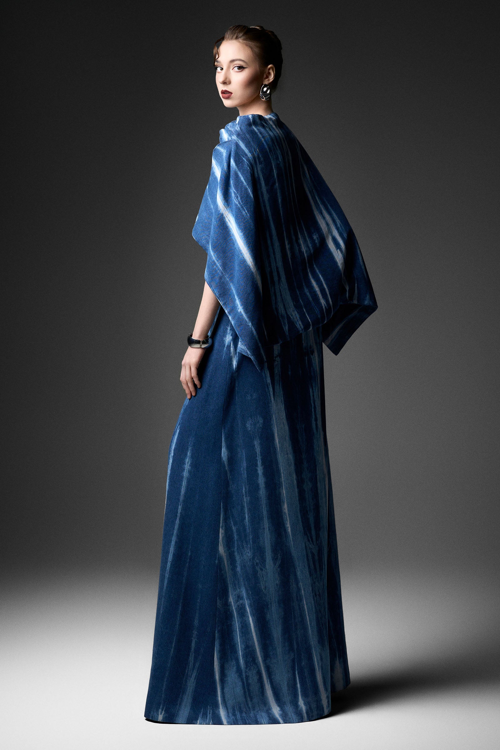 Alizée Cape Sleeve Maxi Dress