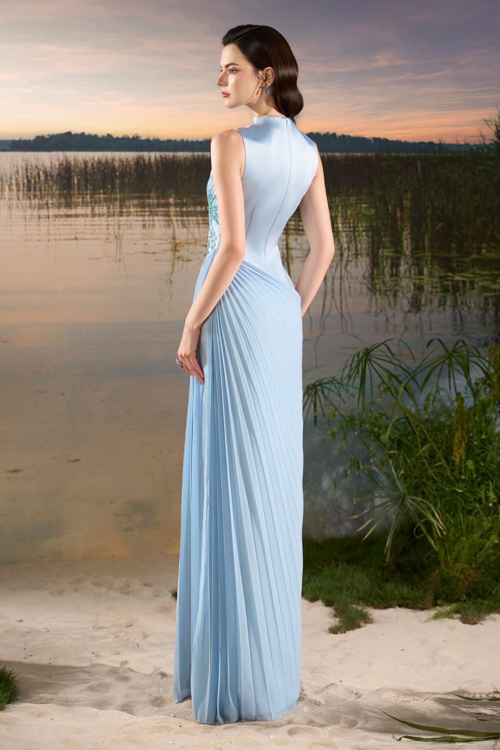 Seren Pleated Maxi Dress
