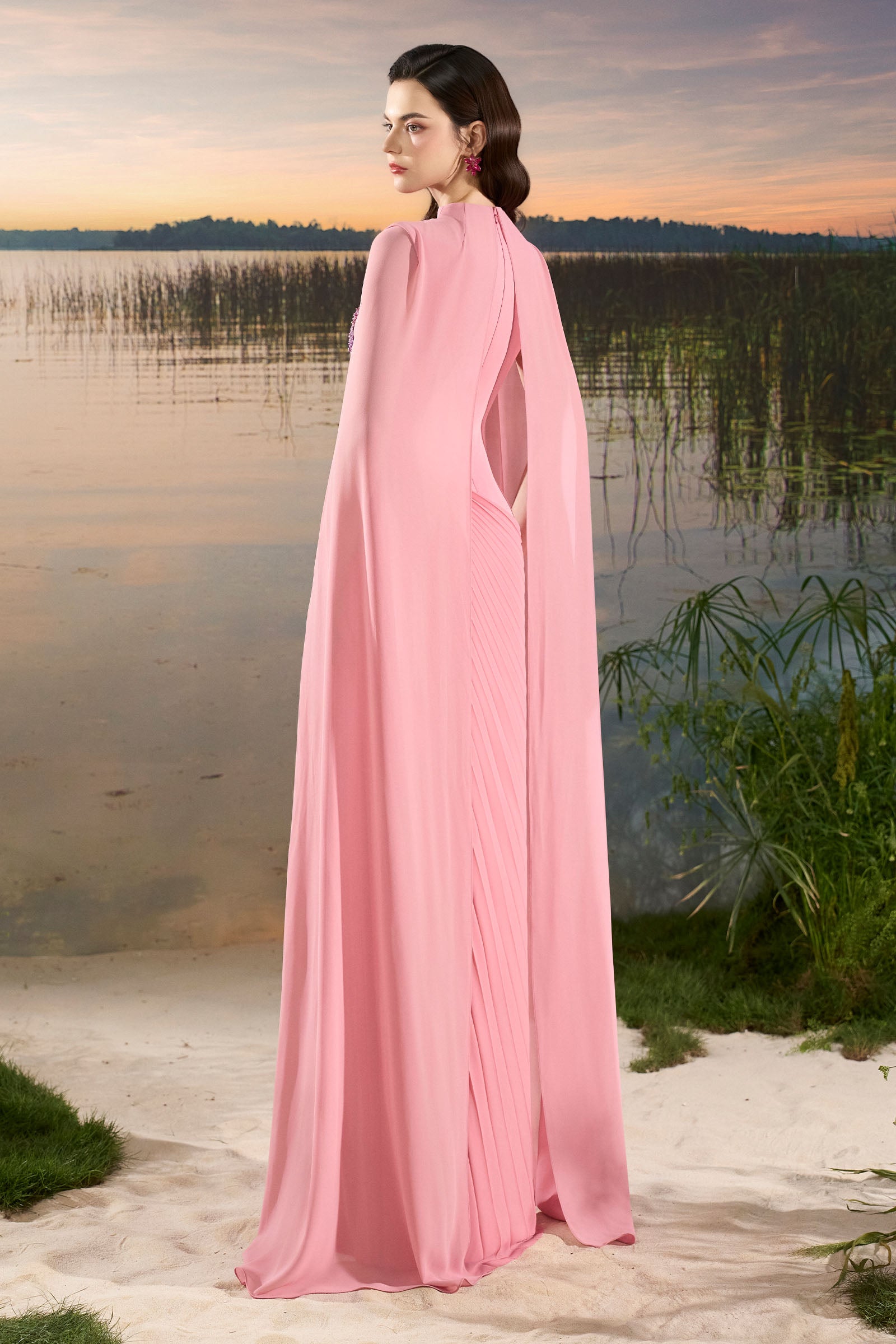Dahlia Pleated Maxi Dress