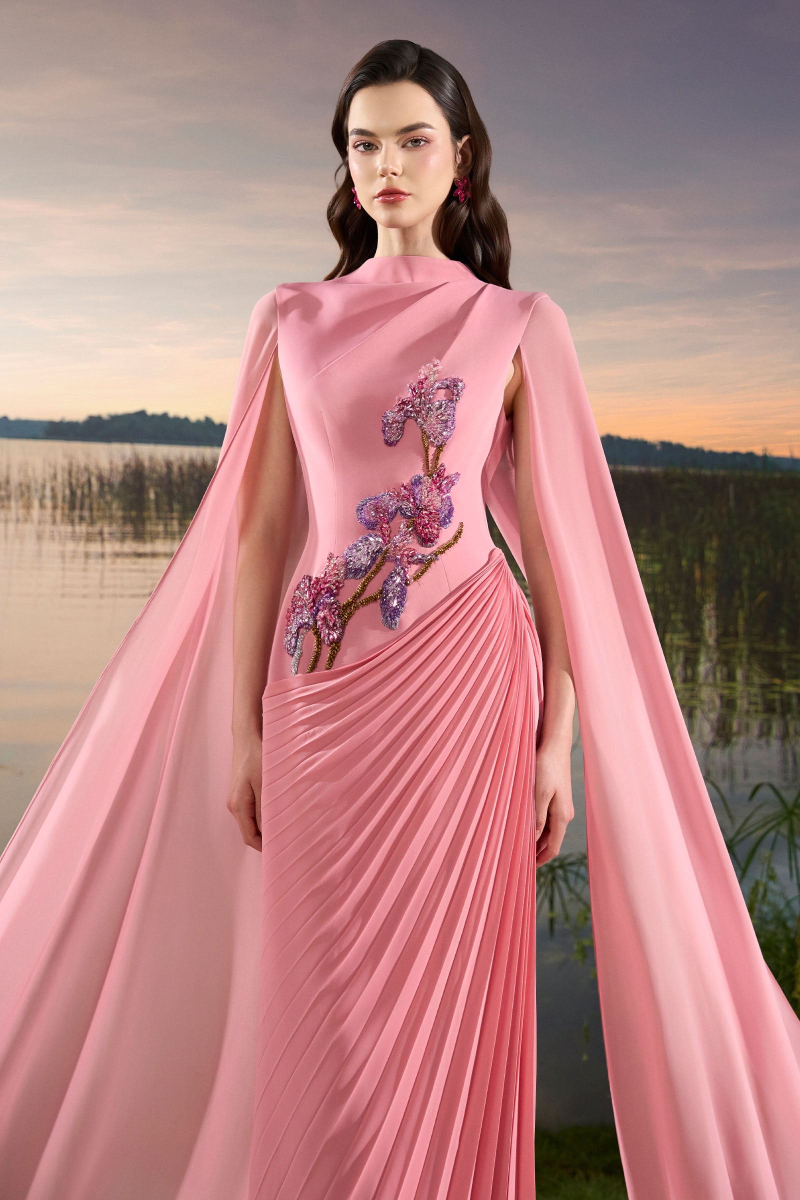 Dahlia Pleated Maxi Dress