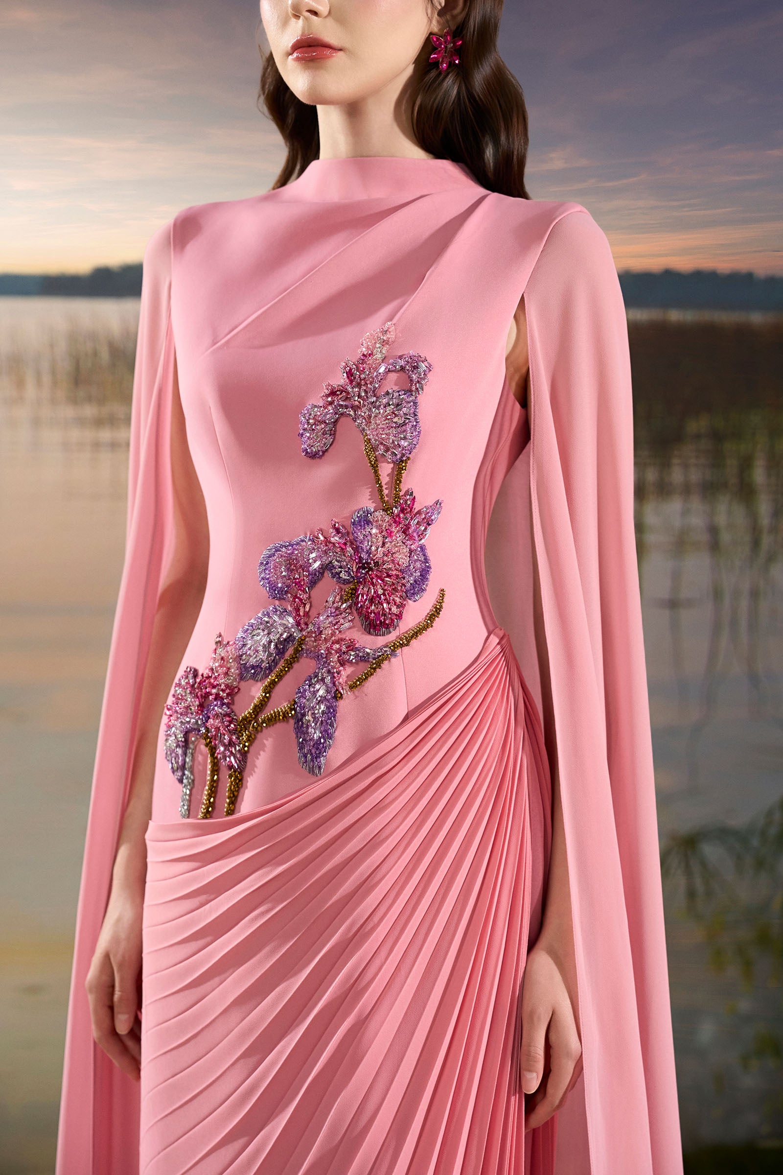 Dahlia Pleated Maxi Dress