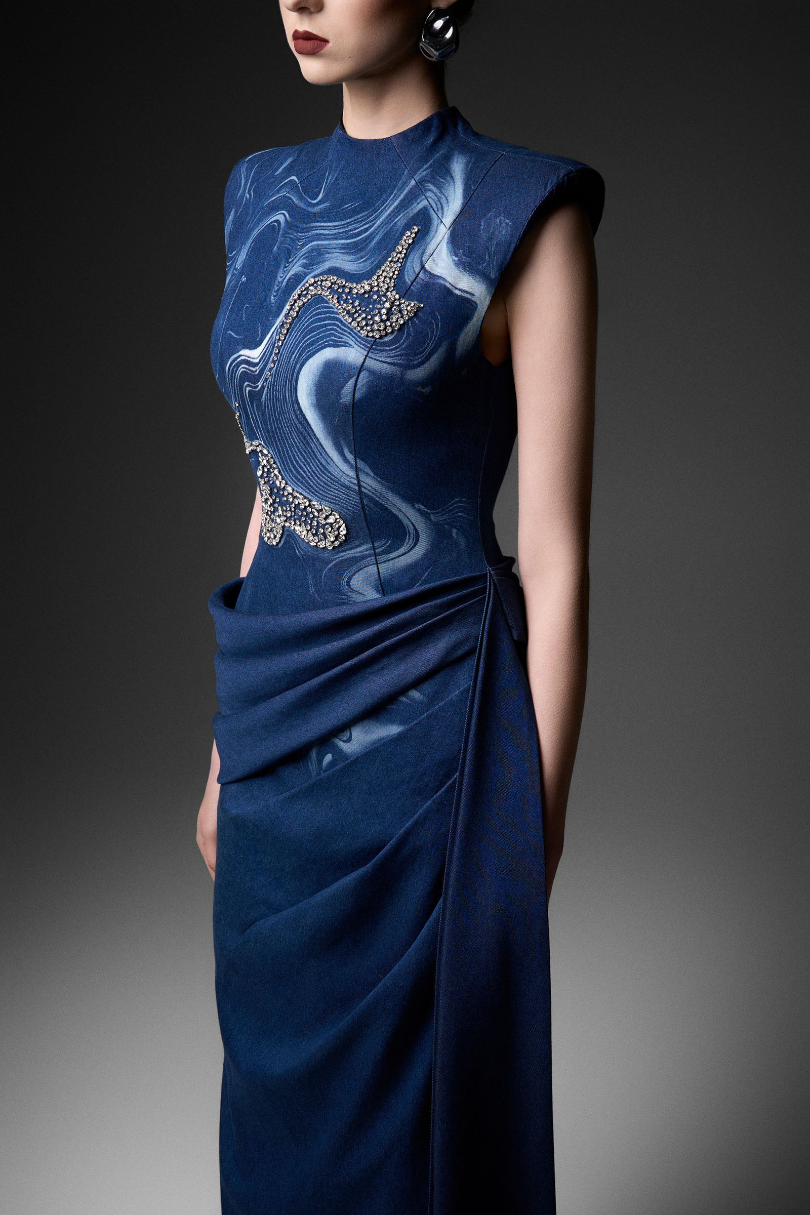 Elisia Draped Maxi Dress