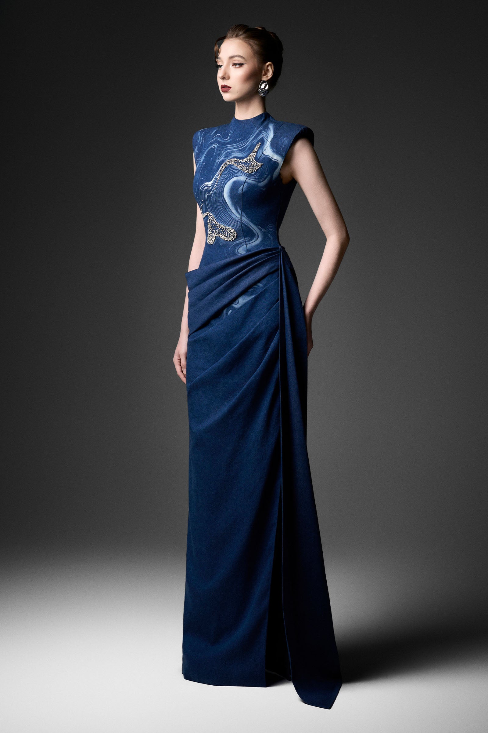 Elisia Draped Maxi Dress