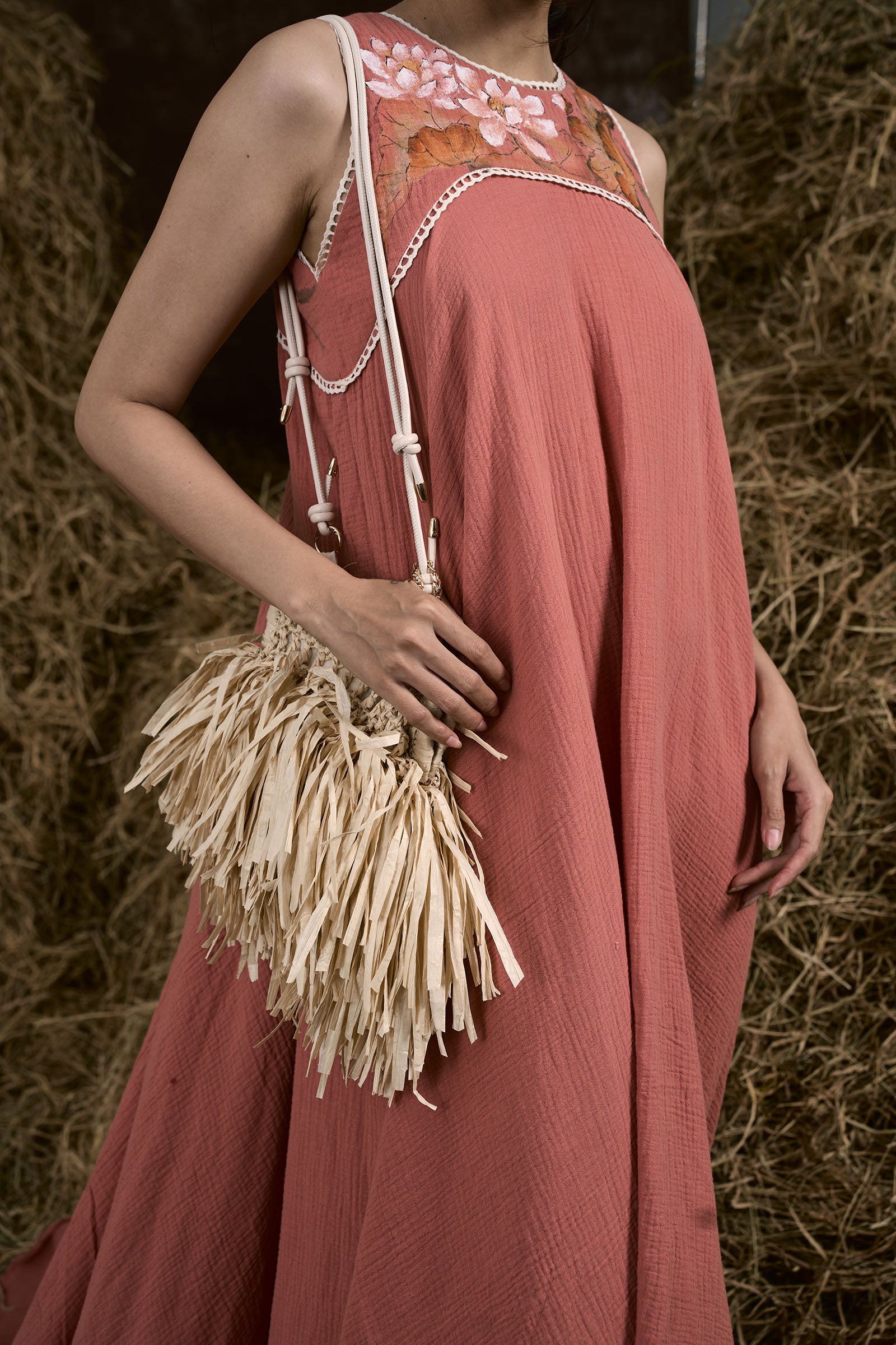 Bat Ngan Embroidery Maxi Dress