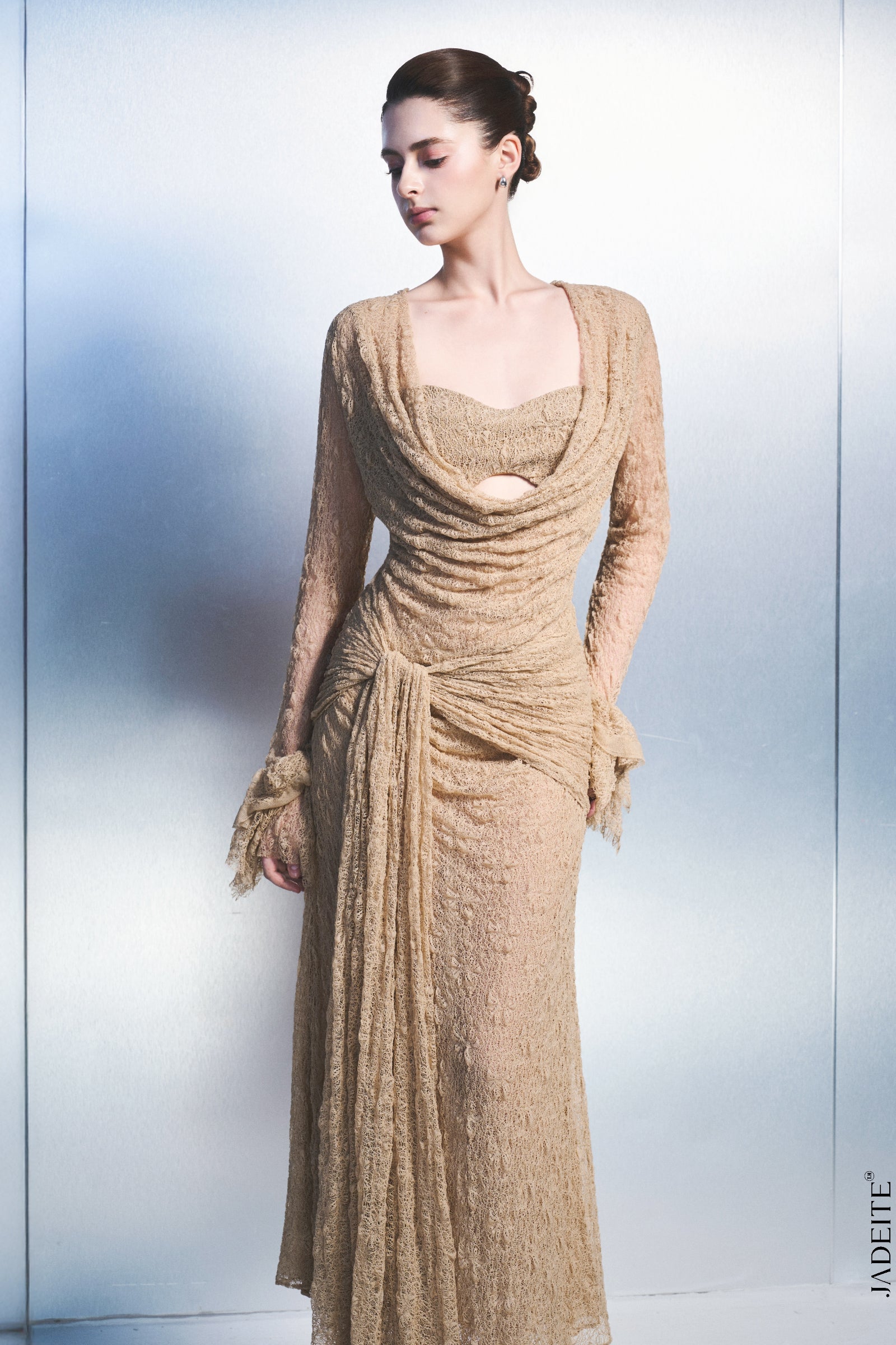 Tinea Bell Sleeve Midi Dress