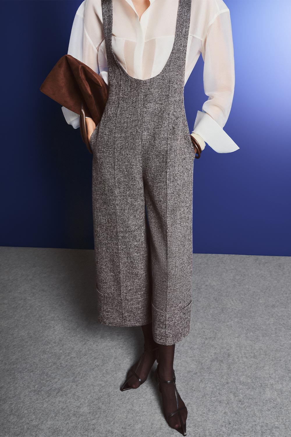 Raegan Straight Sheer Organza Shirt