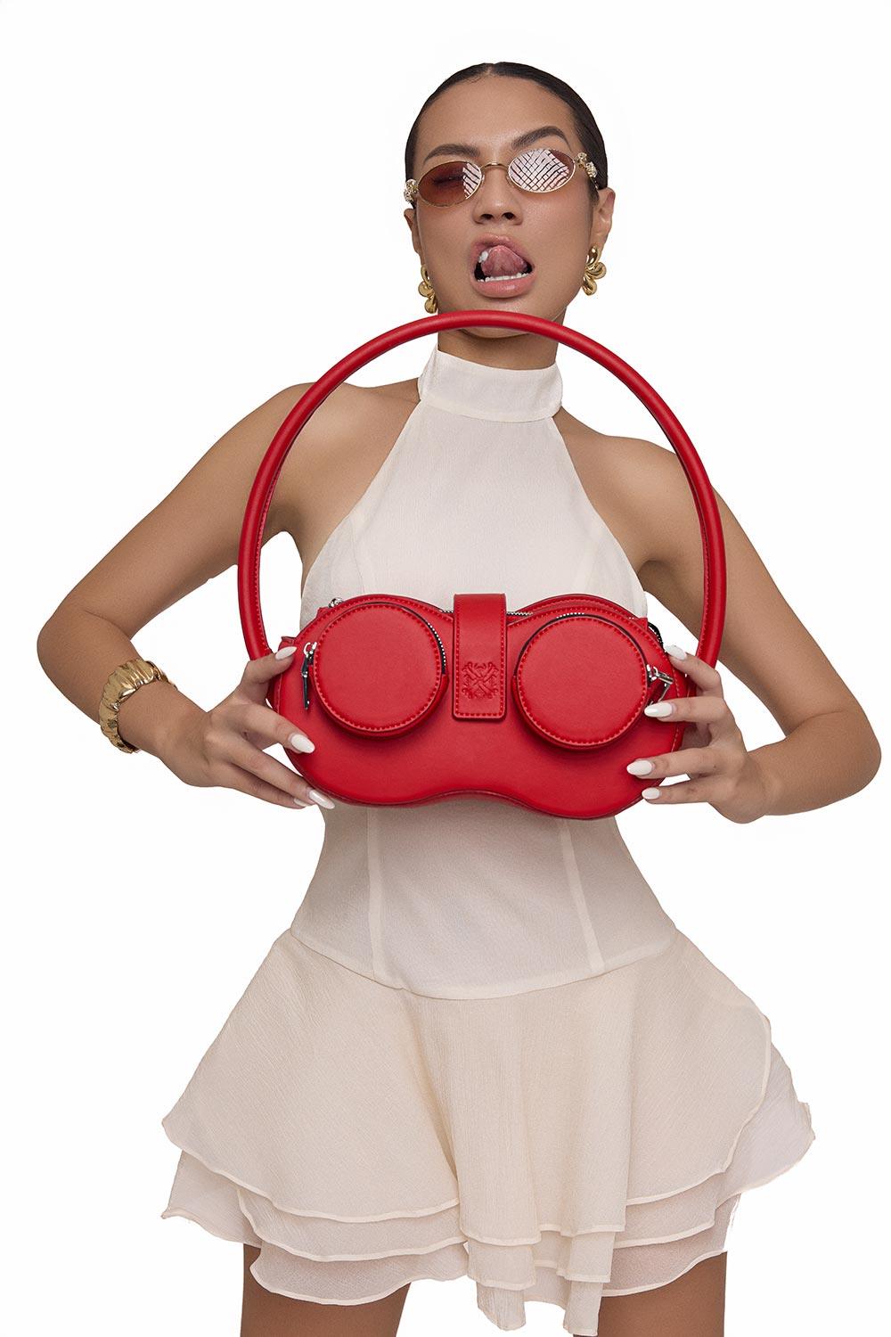 Rose Drop Waist Layered Chiffon Mini Dress