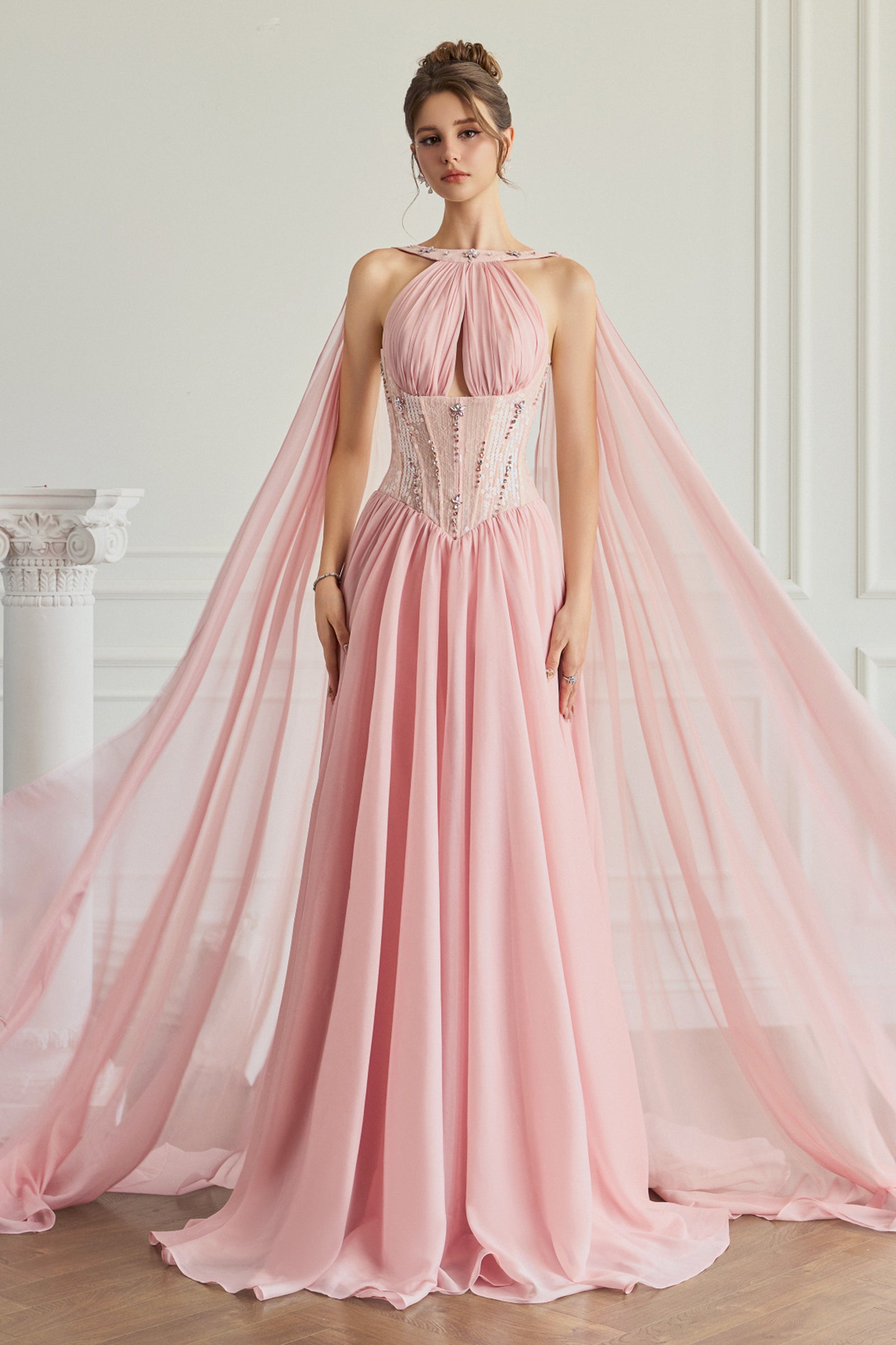 Evan Draped Cape