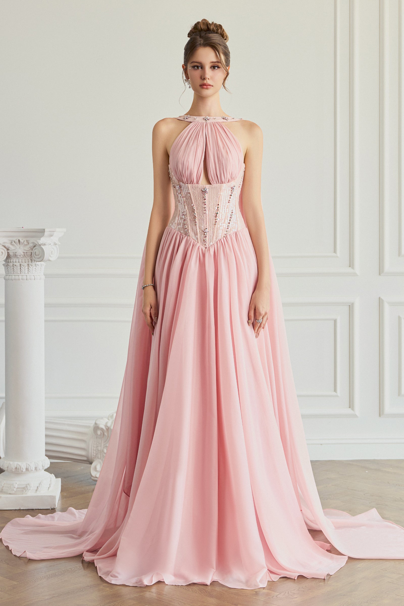 Evan Draped Maxi Dress