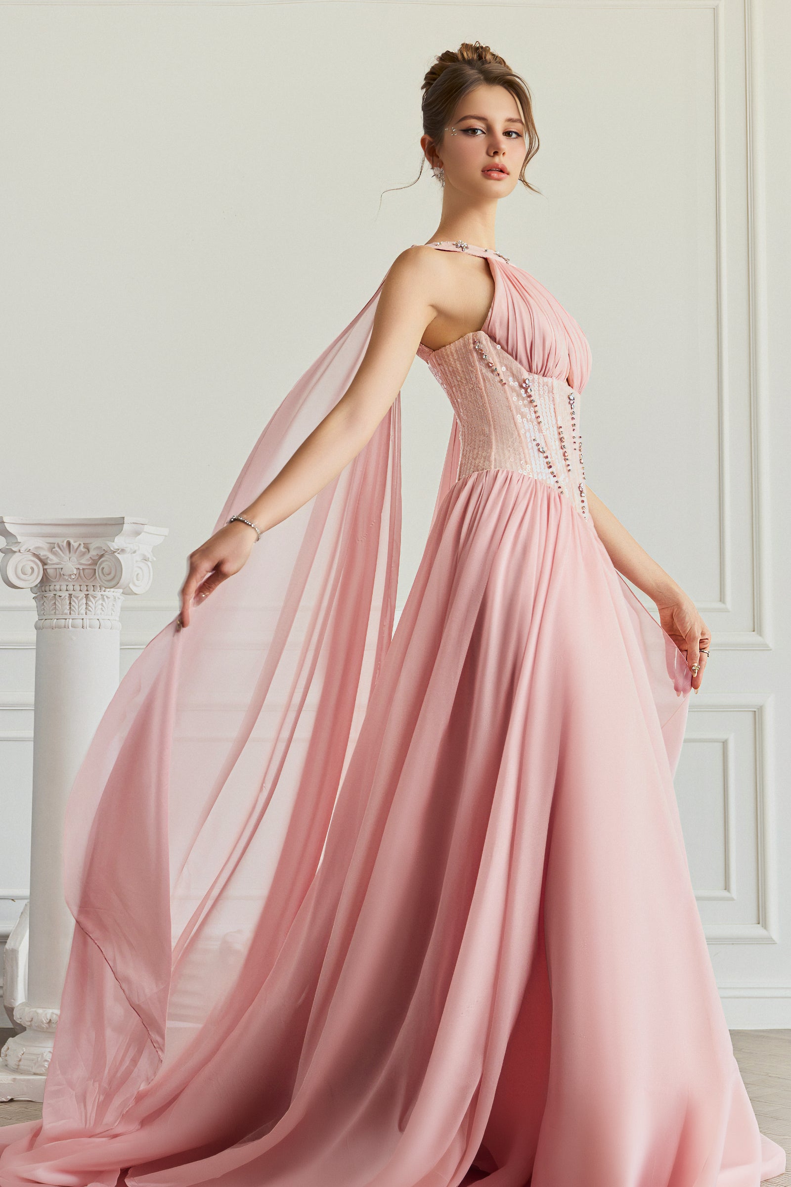 Evan Draped Cape