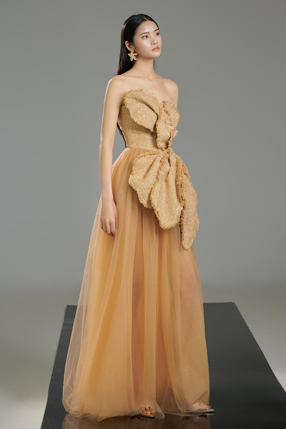 Women's Landry A-line Gathered Polyester Floor Length Dress XXS/XS/S/M/L/XL/XXL/3XL/Customize Beige MEAN BLVD Beige / Customize Women's Landry A-line Gathered Polyester Floor Length Dress XXS/XS/S/M/L/XL/XXL/3XL/Customize Beige MEAN BLVD Beige / Customize