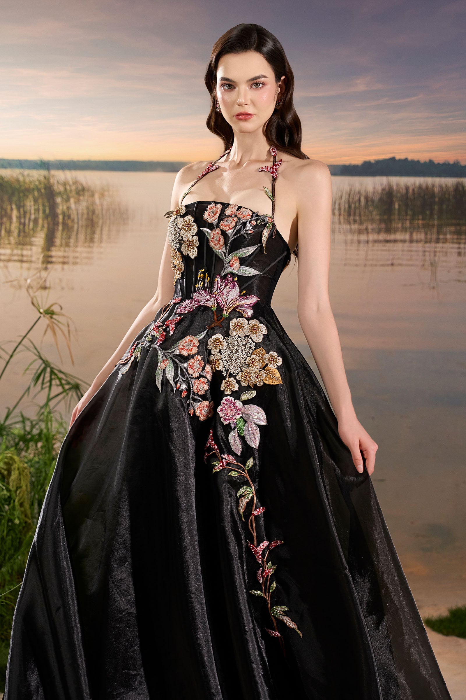 Aerin Embroidery Maxi Dress
