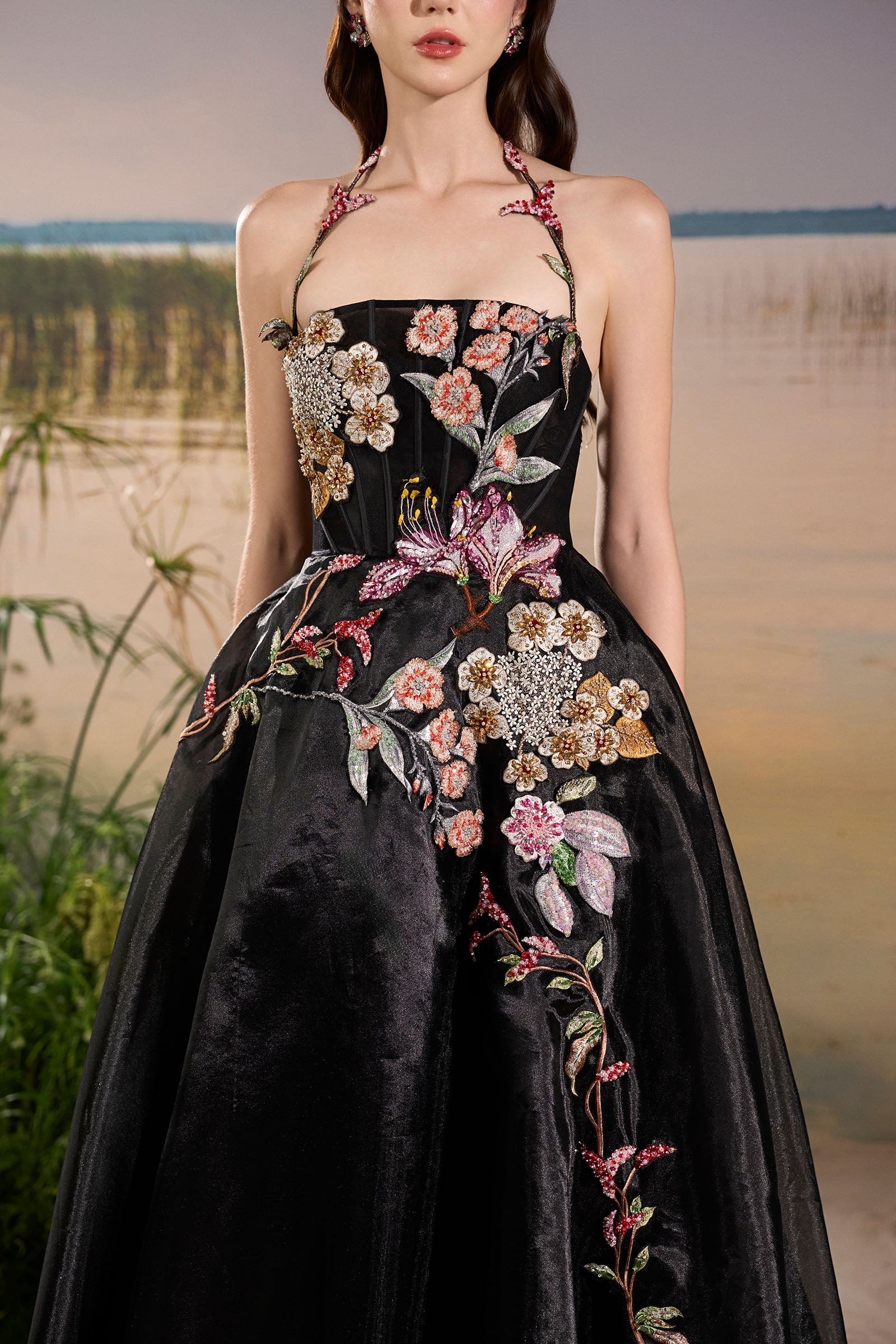 Aerin Embroidery Maxi Dress