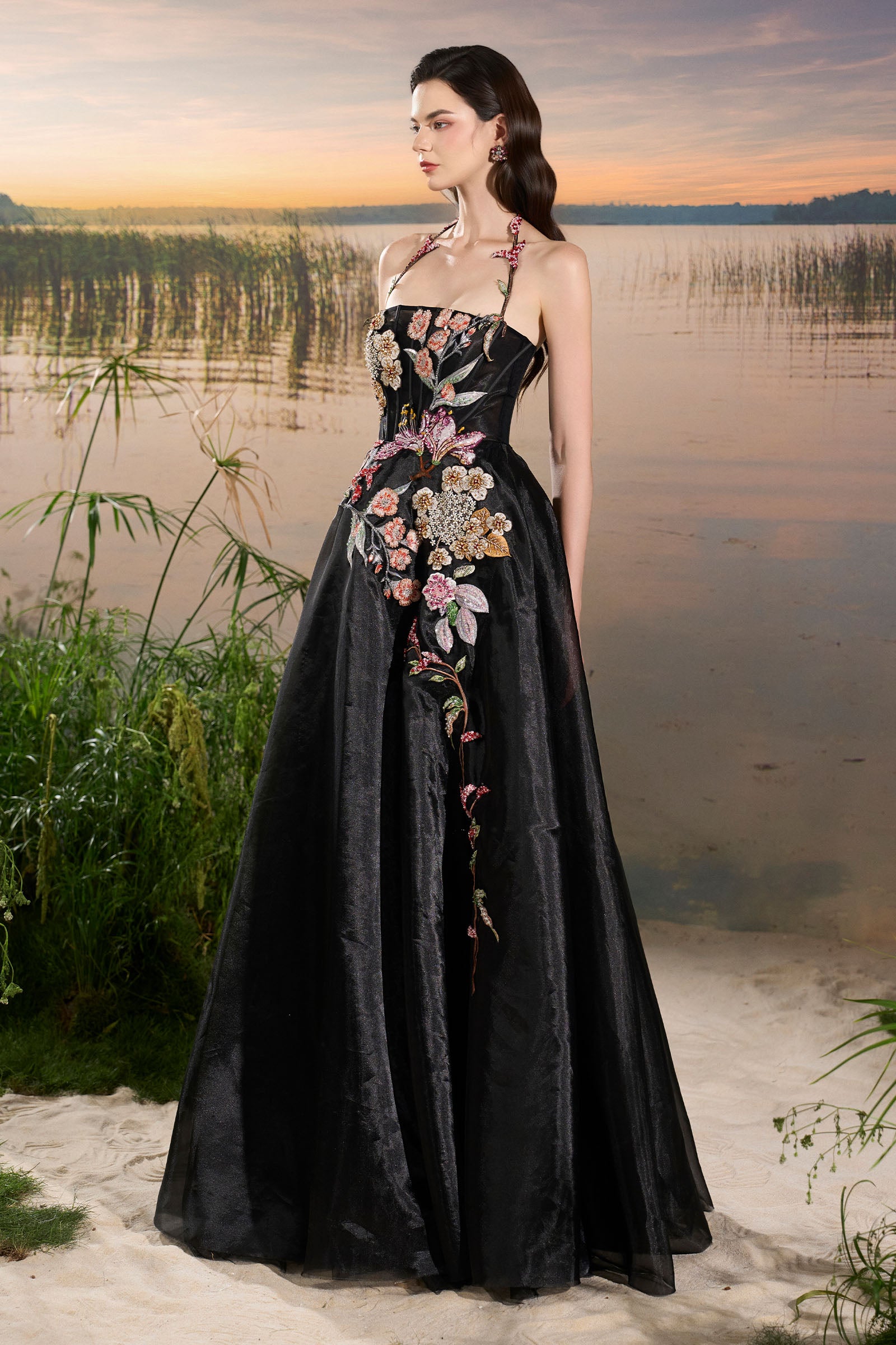 Aerin Embroidery Maxi Dress
