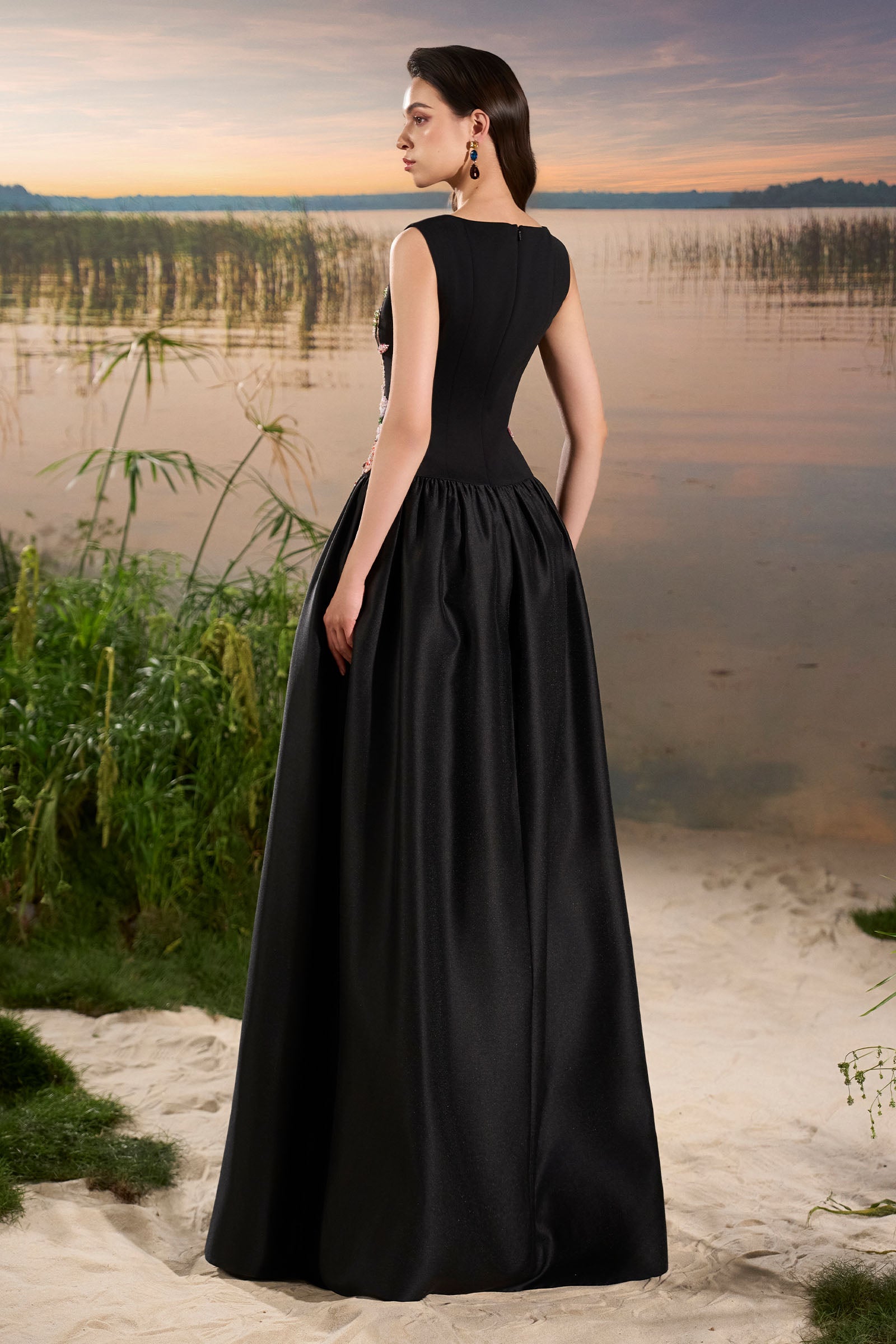 Freesia Embroidery Maxi Dress